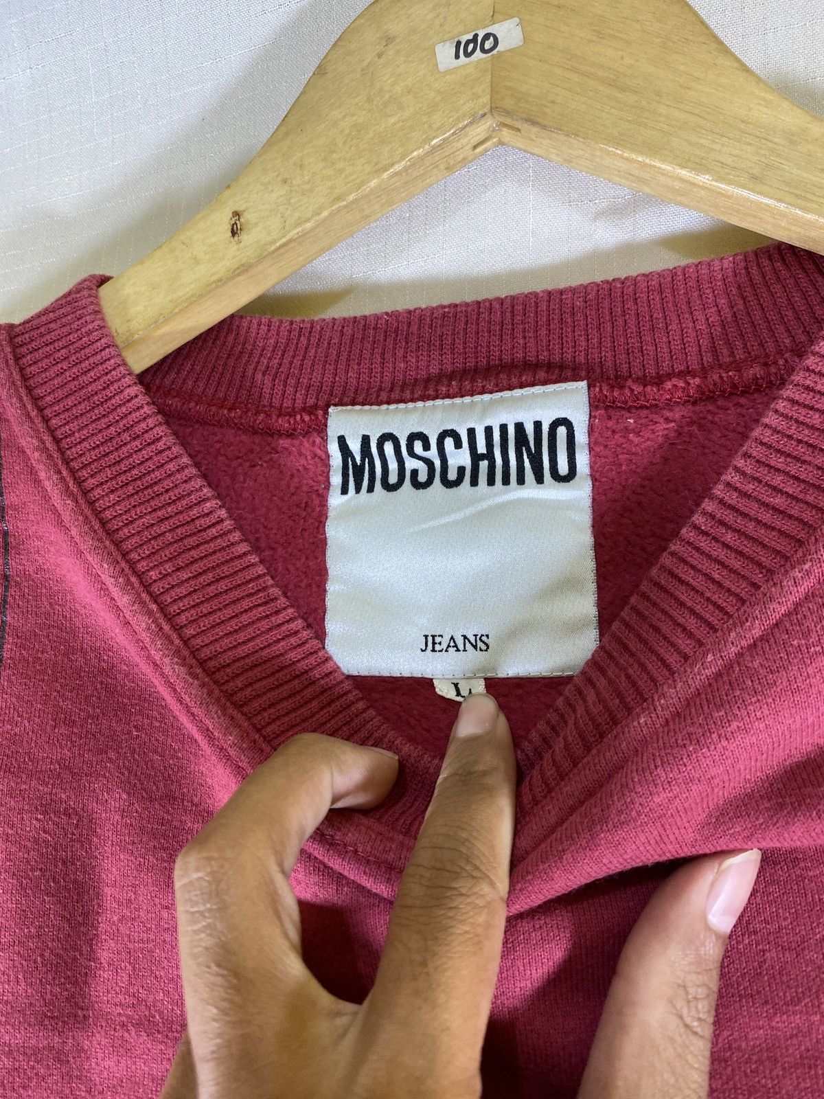 Moschino vintage moschino boxy crewneck Size US L / EU 52-54 / 3 - 4 Thumbnail