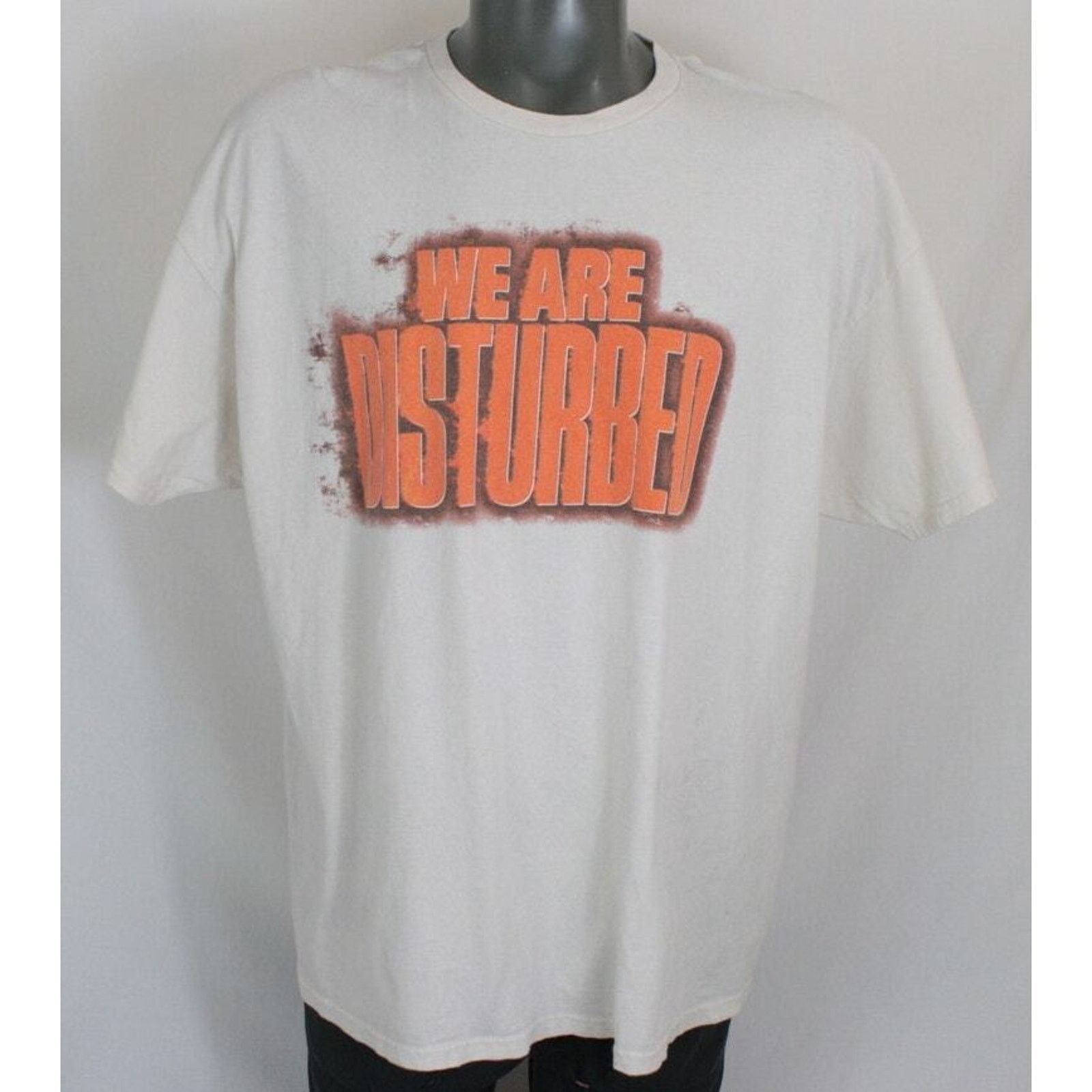 Band Tees Disturbed 2023 Tour Double Sided White T-Shirt Mens 2XL Size US XXL / EU 58 / 5 - 2 Thumbnail