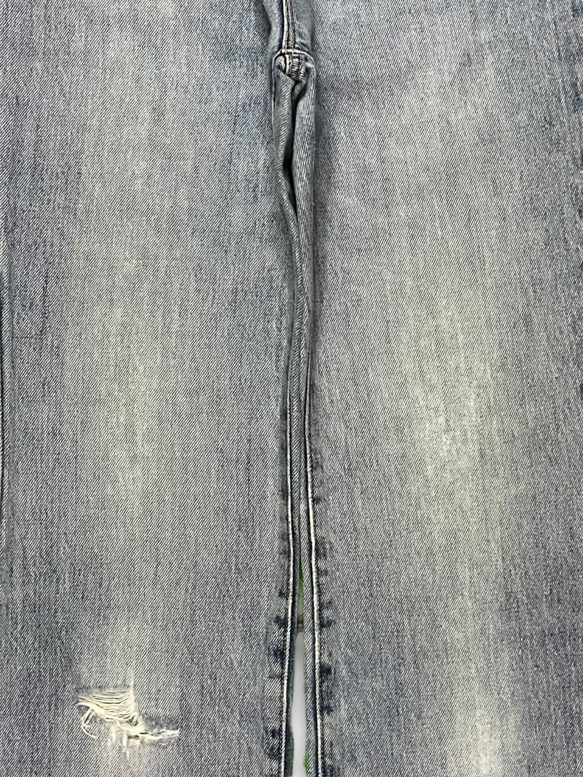 Japanese Brand SALES🔥Vintage Japanese Brand Blue Wash Distress Flare Jeans Size 26" / US 2 / IT 38 - 5 Thumbnail