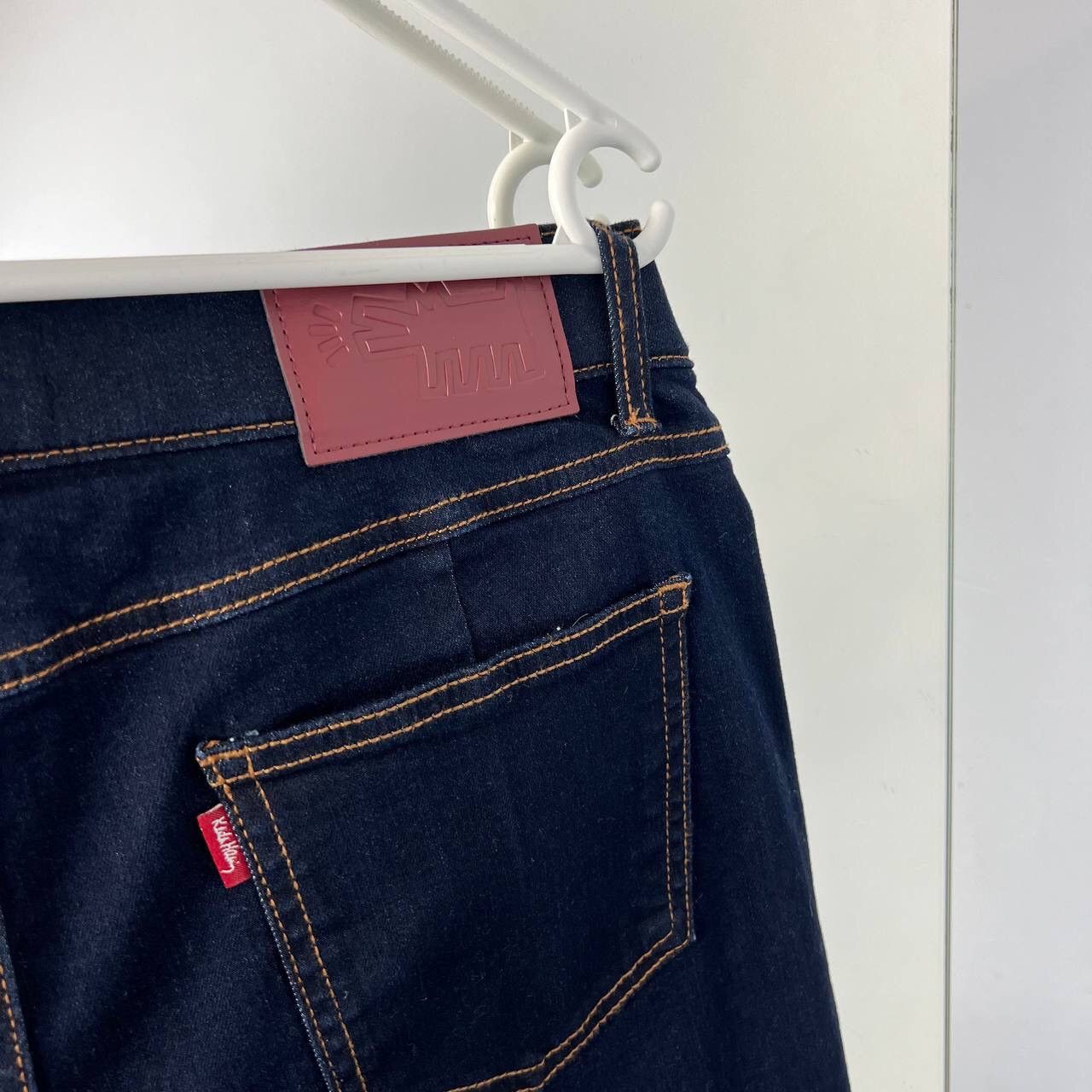 Keith Haring Japanese Denim Keith Haring Pants Y2k Style Dark Denim Blue Size US 32 / EU 48 - 4 Thumbnail
