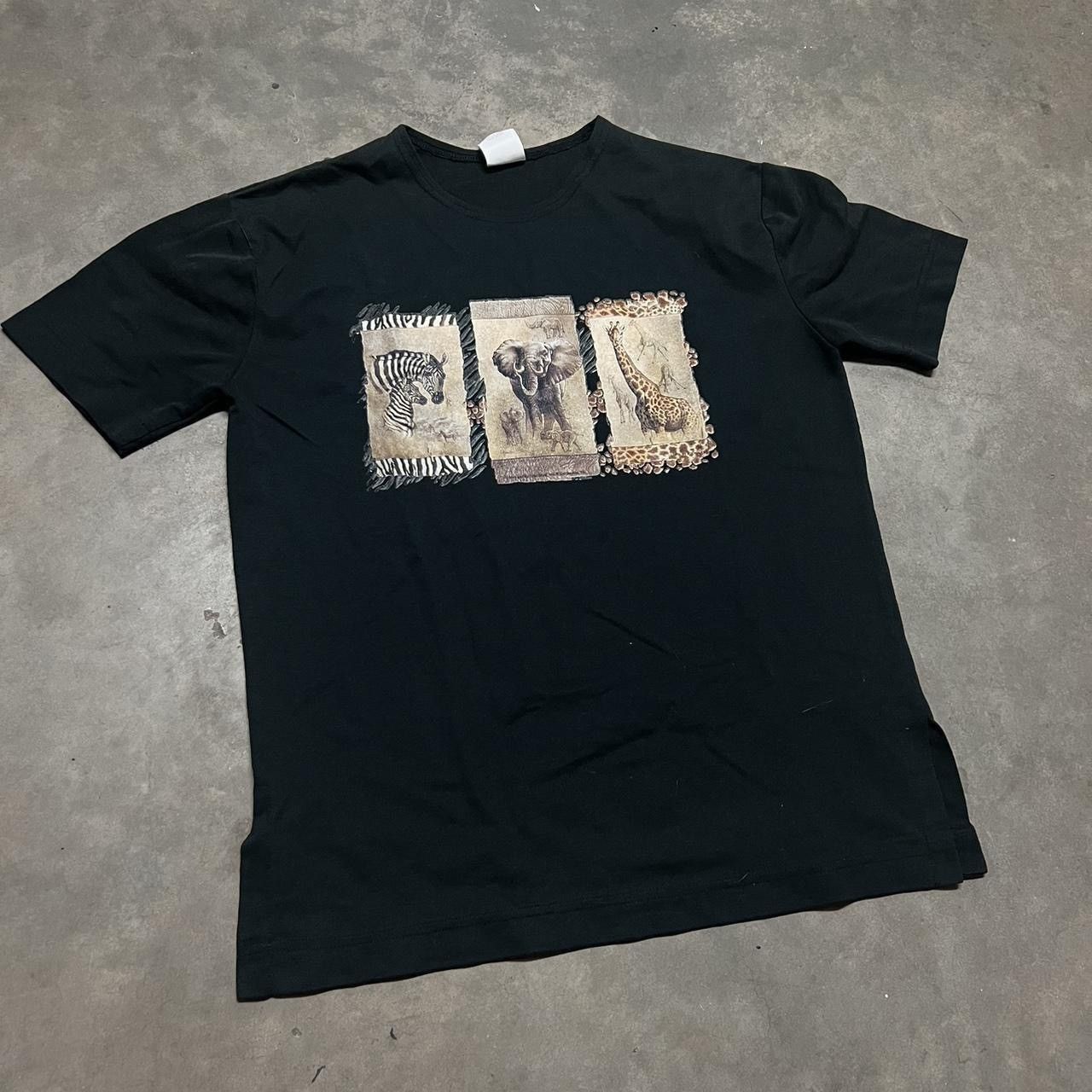 Other Vintage Zebra Elephant Giraffe Animal Shirt 90s Size S / US 4 / IT 40 - 1 Thumbnail