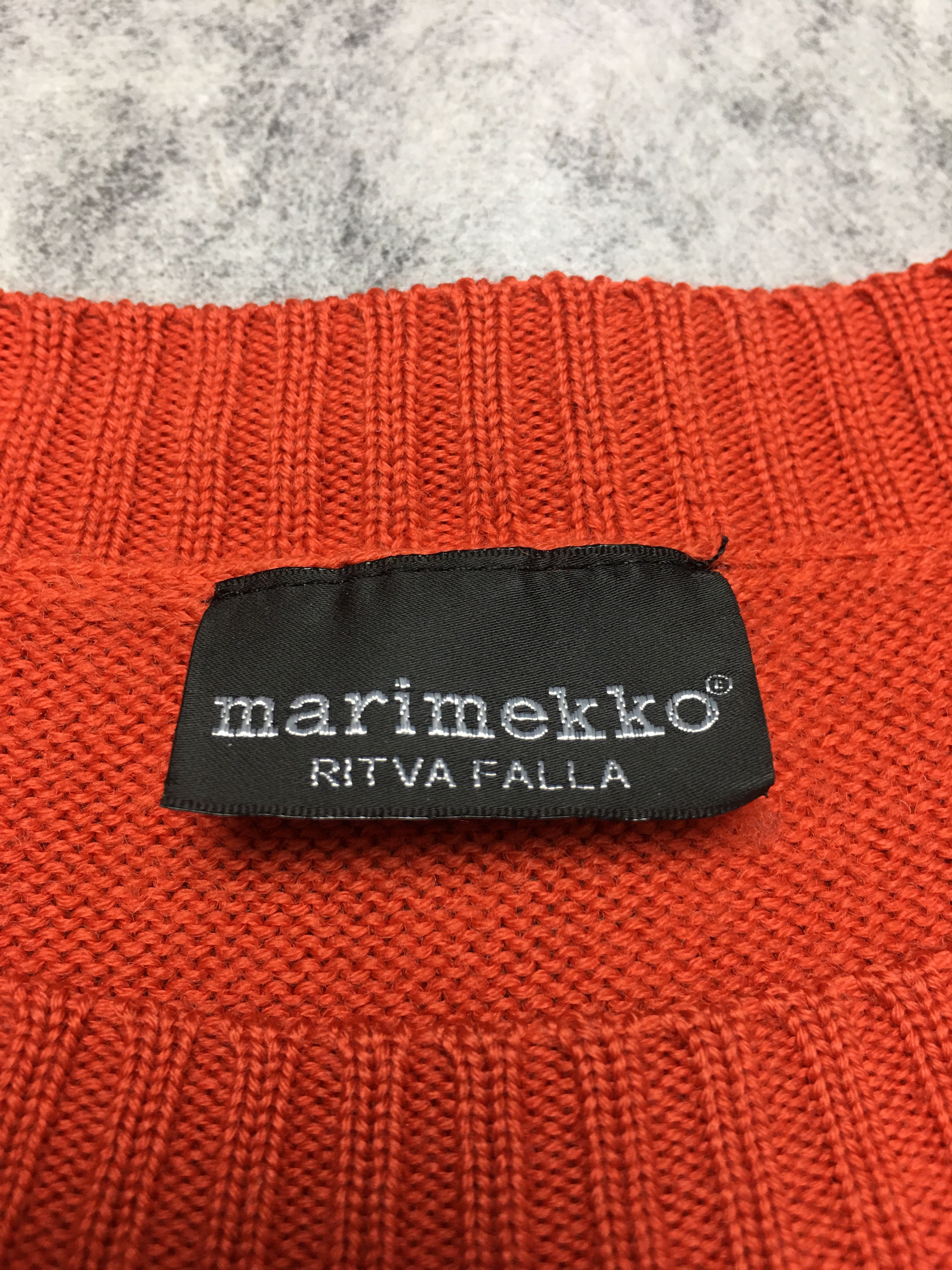 Marimekko Marimekko Cotton Blend Orange Knit Dress Size M Size M / US 6-8 / IT 42-44 - 10 Thumbnail