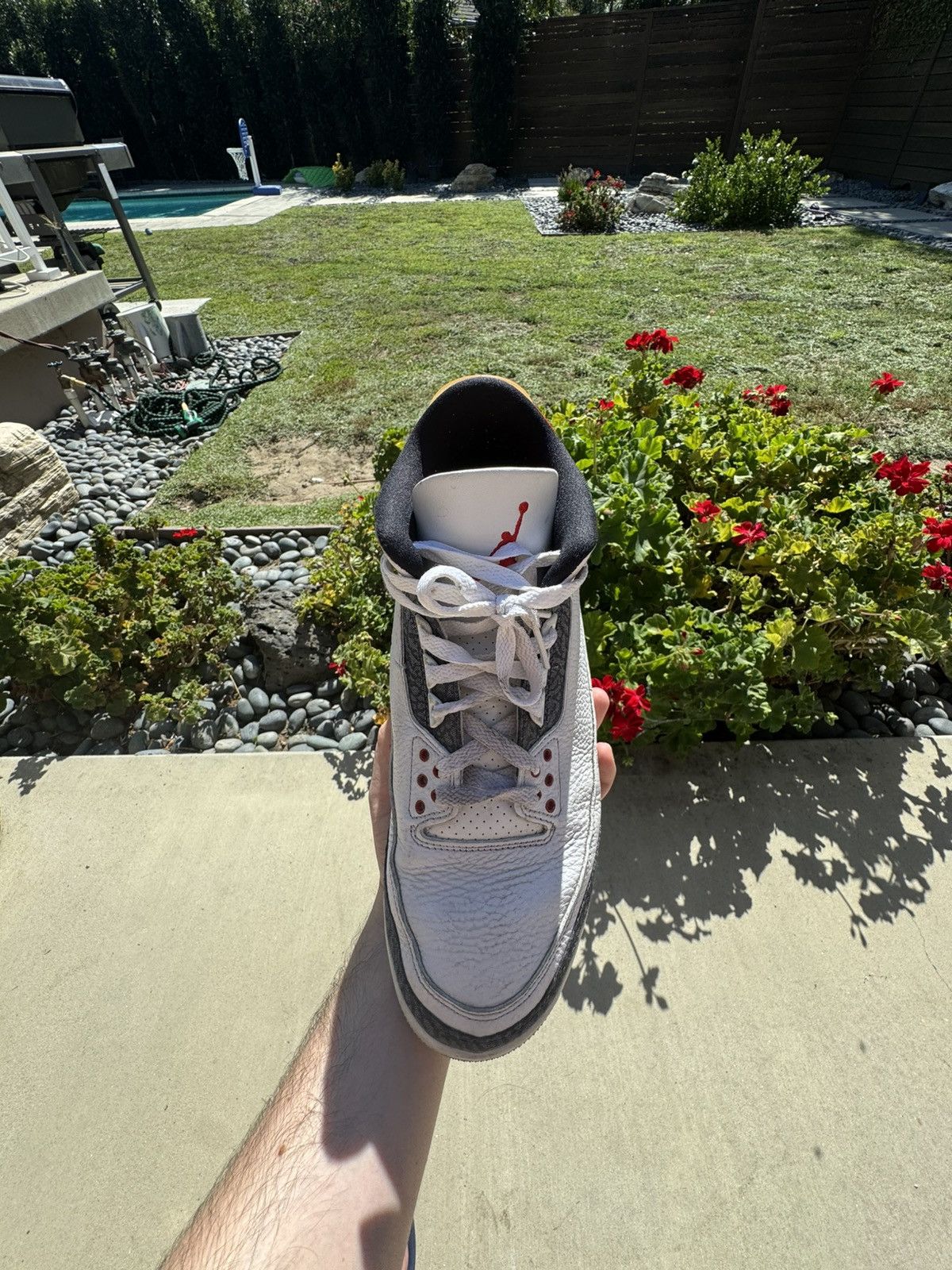 Jordan Brand Jordan 3 SE Fire Red Denim (2020) Size US 12 / EU 45 - 4 Thumbnail