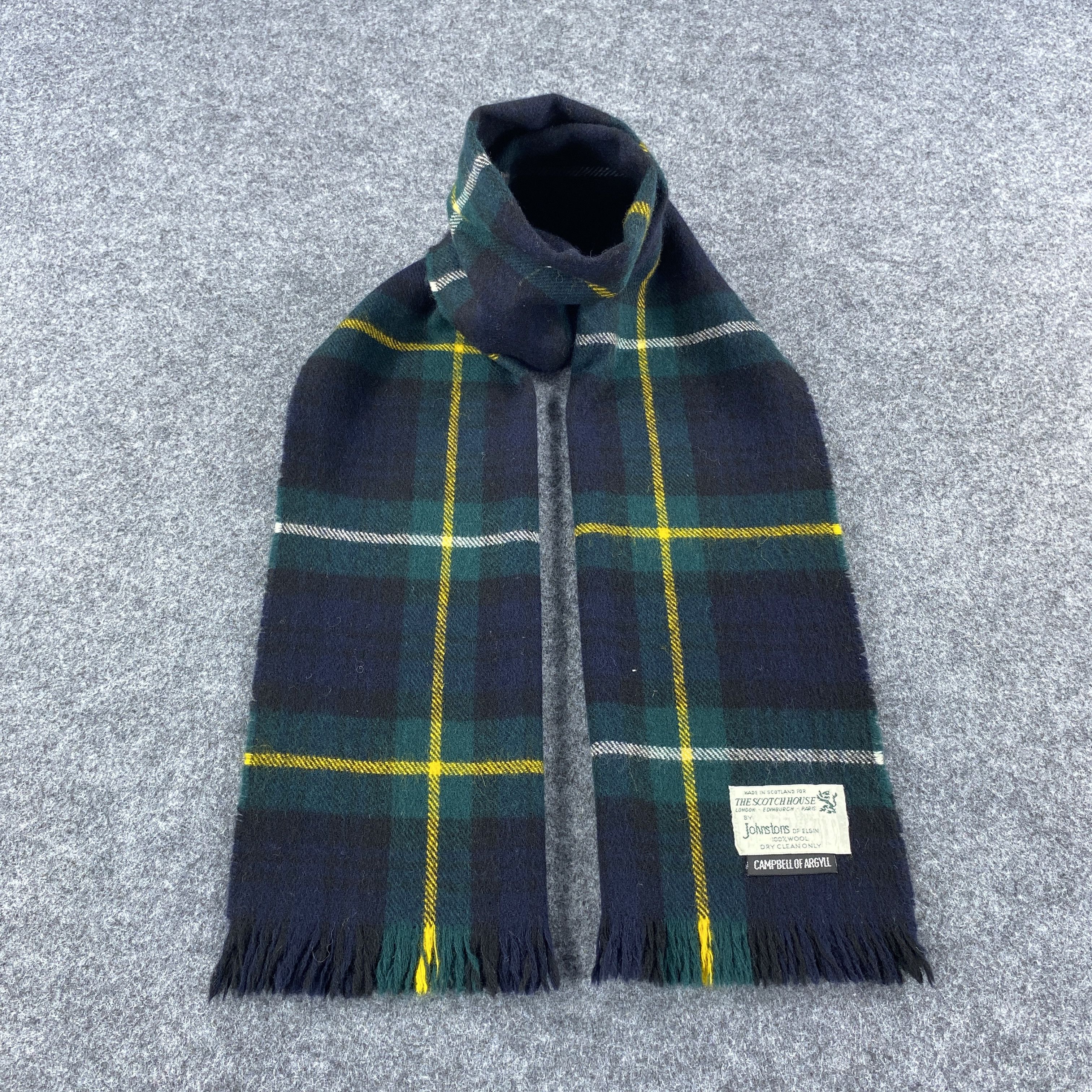 Johnstons Of Elgin × Vintage Johnstons of Elgin Scarf # Muffler # Neckwear # z # D517 Size ONE SIZE - 1 Thumbnail