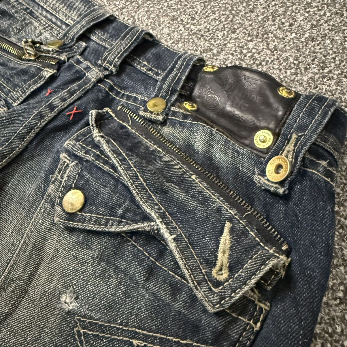 semanticdesign 90s Japanese Brand Semantic Design Distressed Studded Denim Size US 30 / EU 46 - 9 Thumbnail