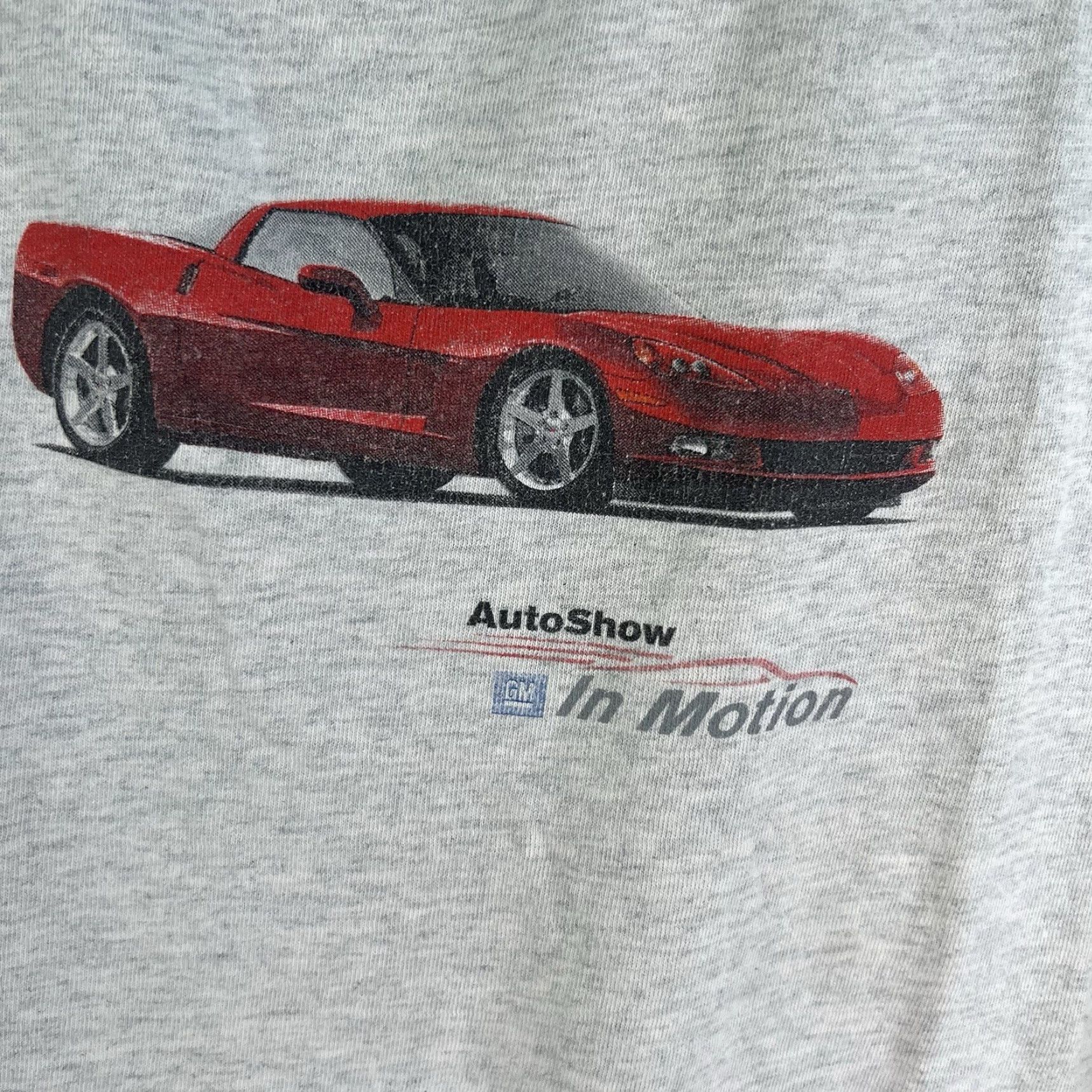 Vintage VINTAGE GM Auto Show In Motion T-Shirt Men’s XL Gray 90s 80s 90s Logo Graphic Print Short Sleeve Crew Neck Mens XL Size US XL / EU 56 / 4 - 3 Thumbnail