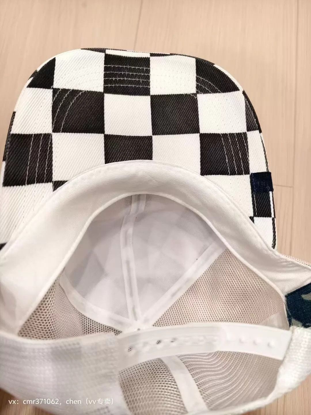 Visvim VISVIM 19 ICT GY Cap 2nd Black/White Check OS Size ONE SIZE - 7 Thumbnail