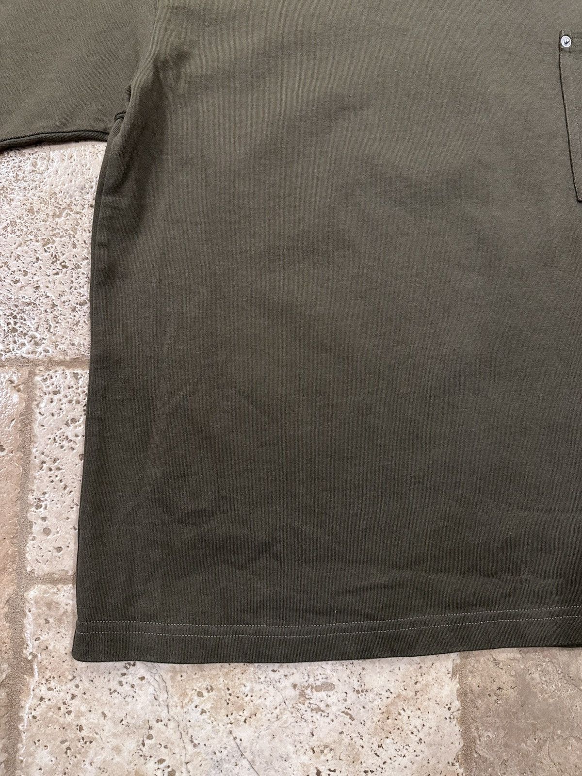 Bottega Veneta Bottega Veneta Olive Green Pocket Short Sleeve Tee Size US L / EU 52-54 / 3 - 4 Thumbnail