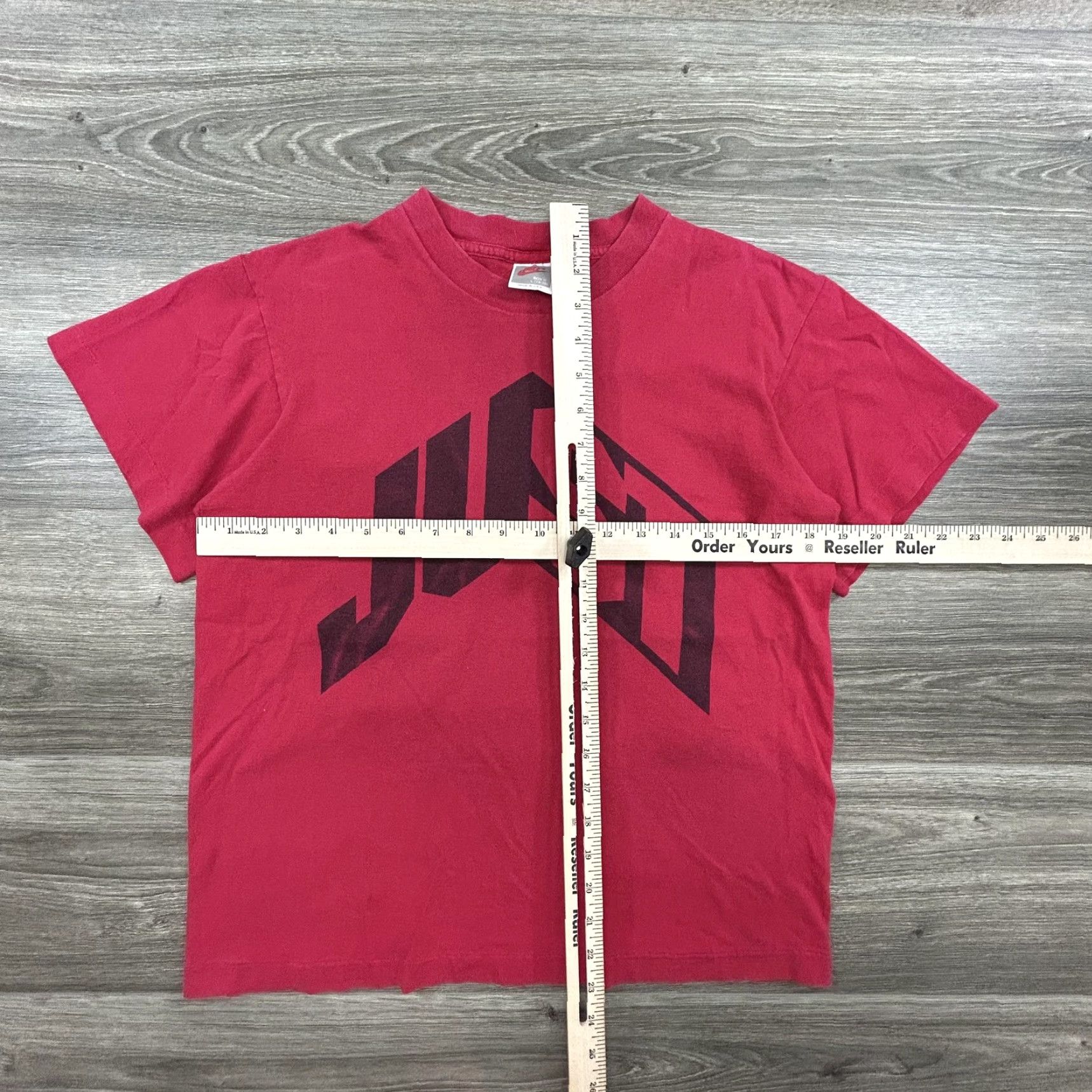 Nike VINTAGE Nike Shirt Mens S Red 80s 90s Just Do It Graphic Print Short Sleeve Crew Neck Cotton Blend USA Mens Size US S / EU 44-46 / 1 - 4 Thumbnail