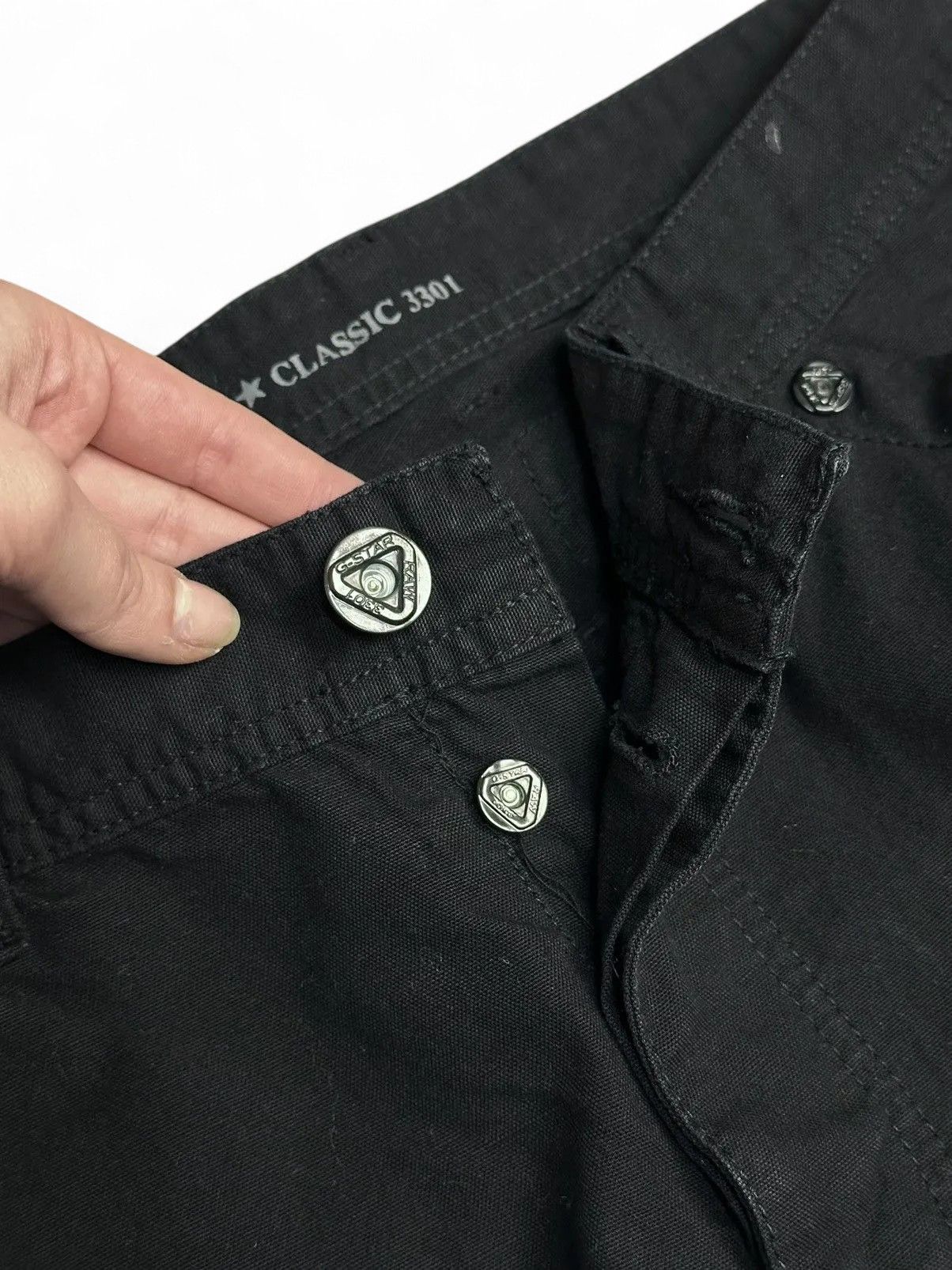 Diesel G-Star Raw Y2K Tech Carpenter Denim Pants Black Workwear 34 Size US 34 / EU 50 - 8 Thumbnail