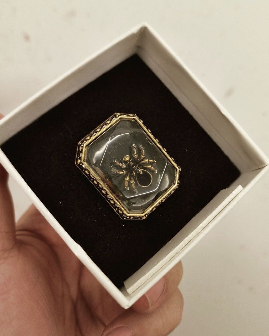Alexander McQueen Alexander McQueen Beetle Embellished Ring Size ONE SIZE - 10 Thumbnail