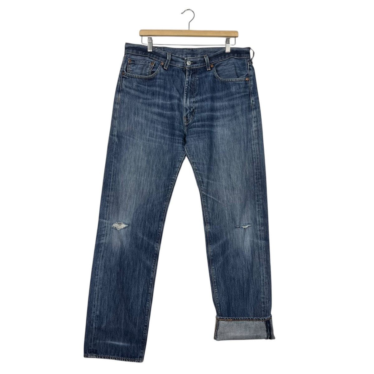 Levi's Vintage Y2k Levis Distressed Denim Jeans Size US 36 / EU 52 - 11 Thumbnail