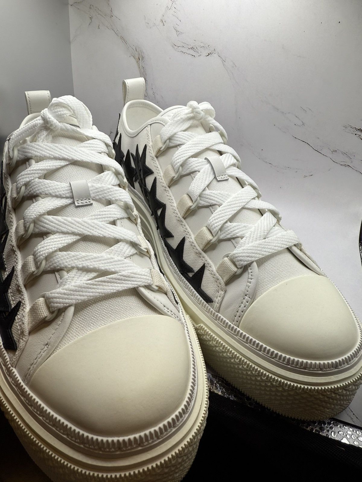 Amiri AMIRI Stars Court Canvas low top Size US 11 / EU 44 - 4 Thumbnail
