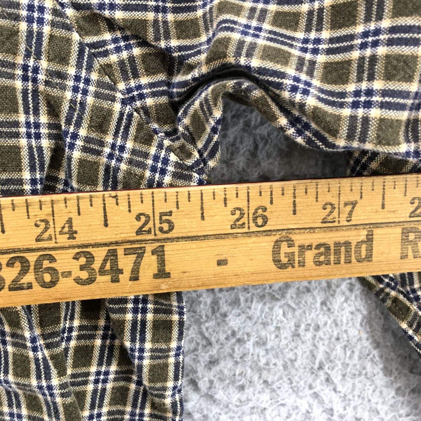 Abercrombie & Fitch Abercrombie & Fitch Button Down Long Sleeve Shirt Mens Large Green Cotton Plaid Size US L / EU 52-54 / 3 - 7 Thumbnail