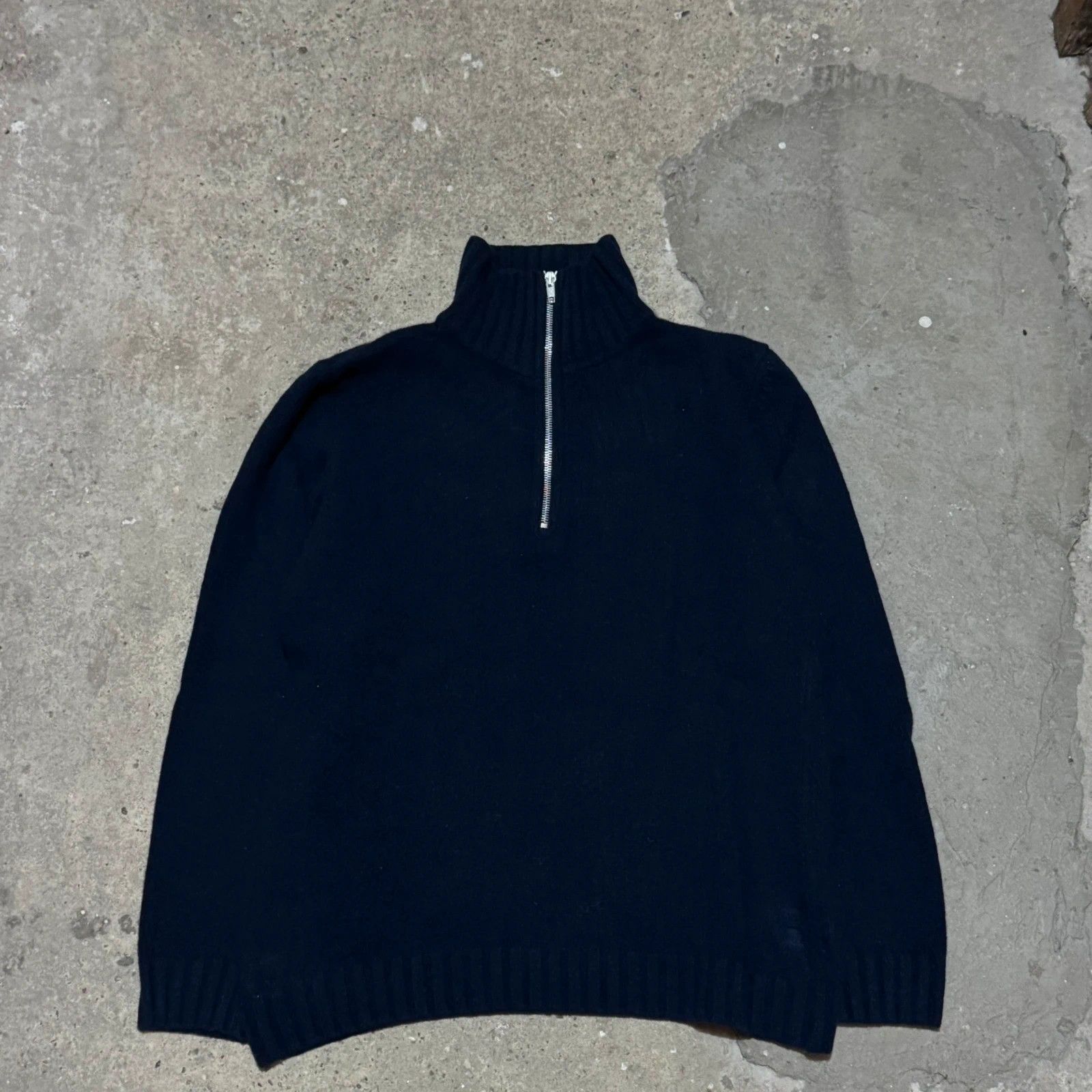 Helmut Lang Vintage 1997 Helmut Lang 1/4 Zip wool sweater Size US M / EU 48-50 / 2 - 1 Thumbnail