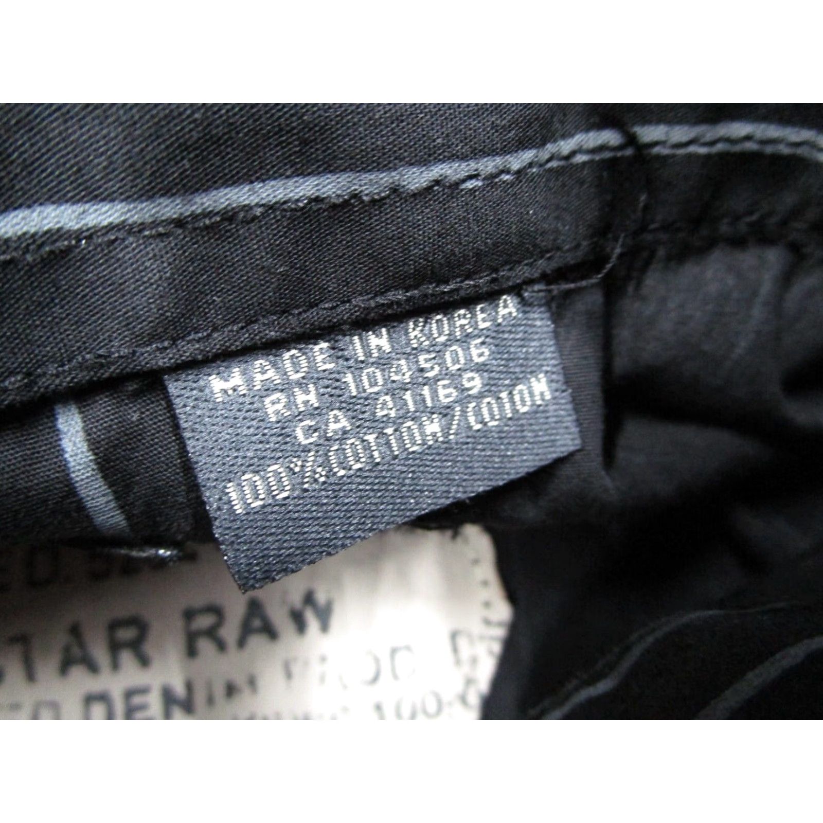 Vintage G-STAR RAW Mens Large XL Black Pinstripe Button Up Long Sleeve Shirt Vintage Size US L / EU 52-54 / 3 - 4 Thumbnail