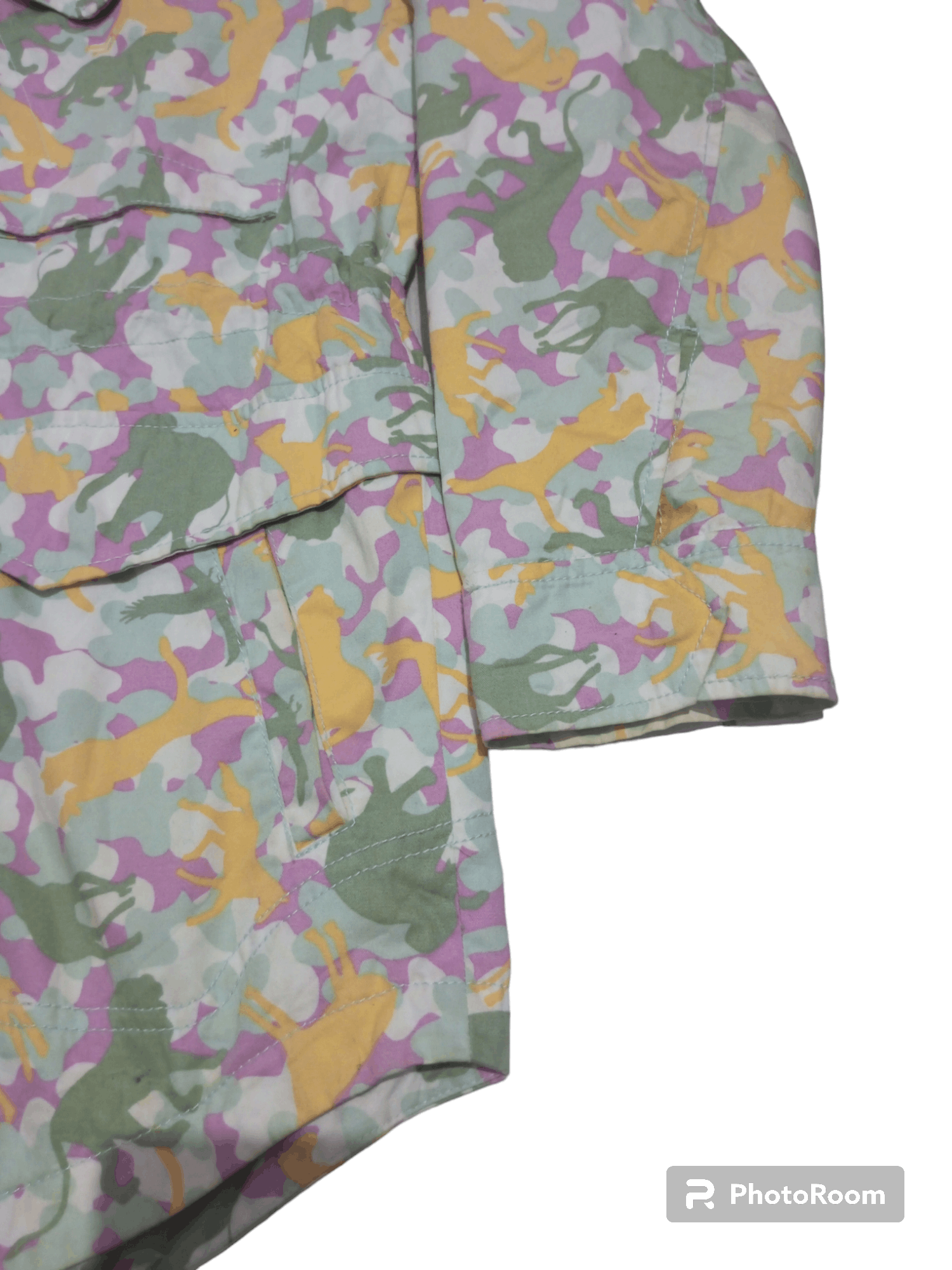 20471120 Vintage Leshop Multi pocket camo animals parka jacket Size US M / EU 48-50 / 2 - 4 Thumbnail