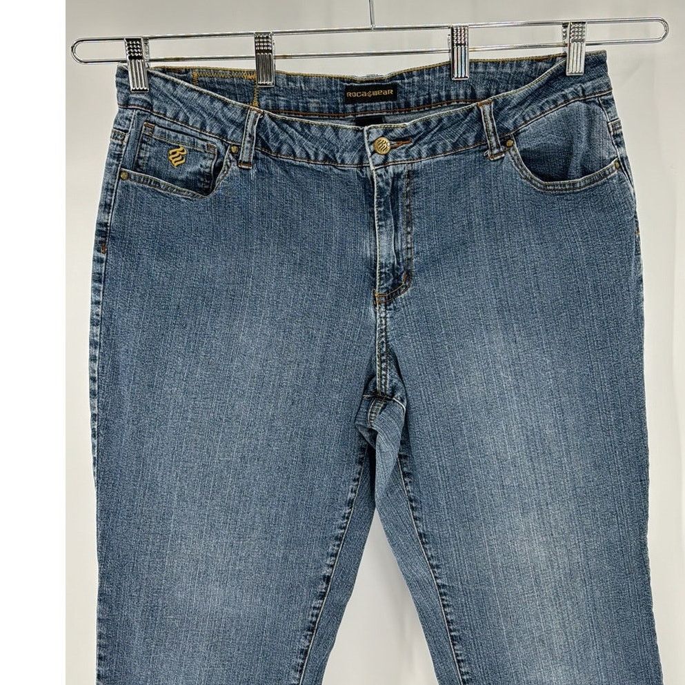 Rocawear Roca Wear low rise Y2K flare light wash jean signature RR Size 42" / US 20 - 3 Thumbnail