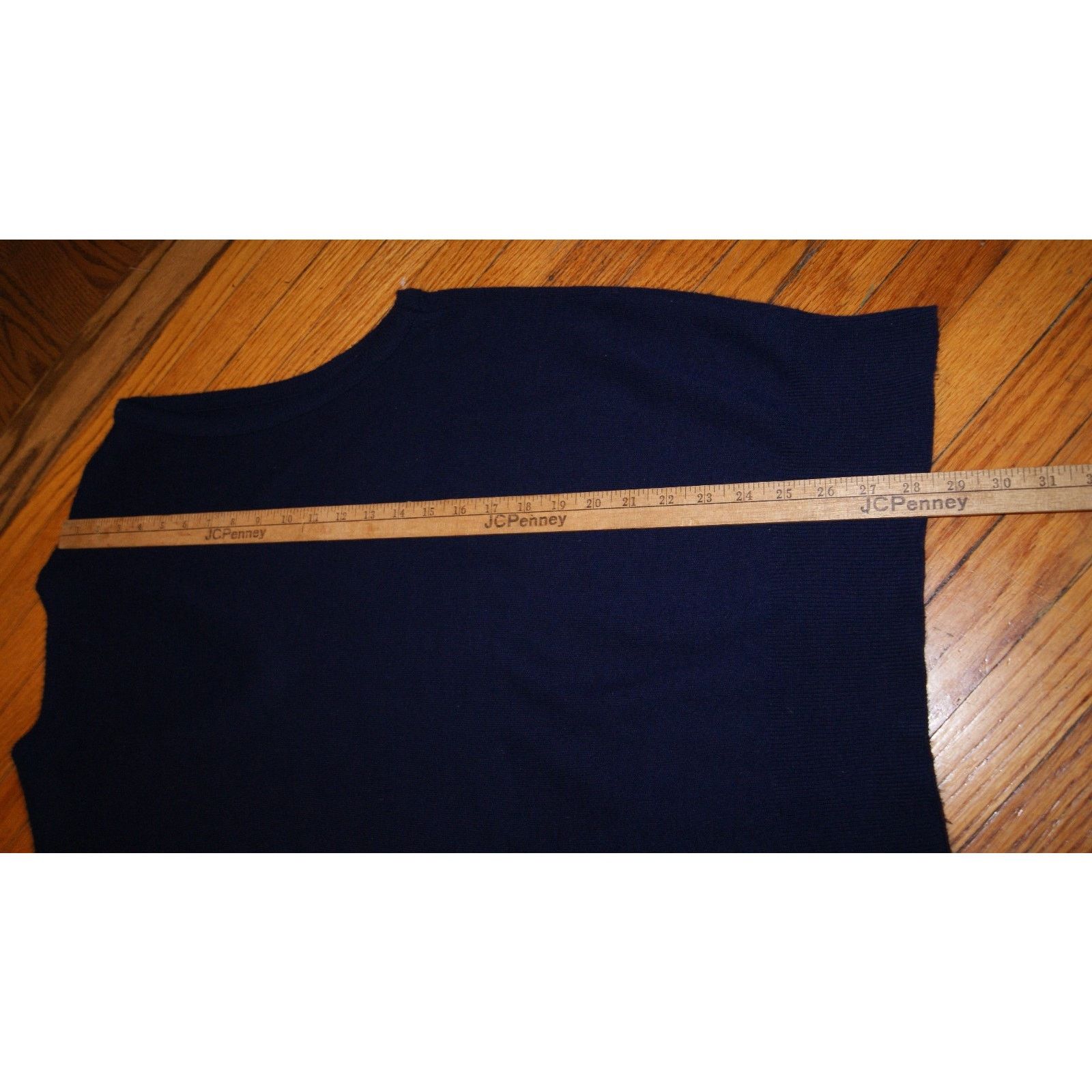Vintage VTG The Mens Store JcPenney Mens XL Navy Vneck Sweater Vest Size US XL / EU 56 / 4 - 7 Thumbnail