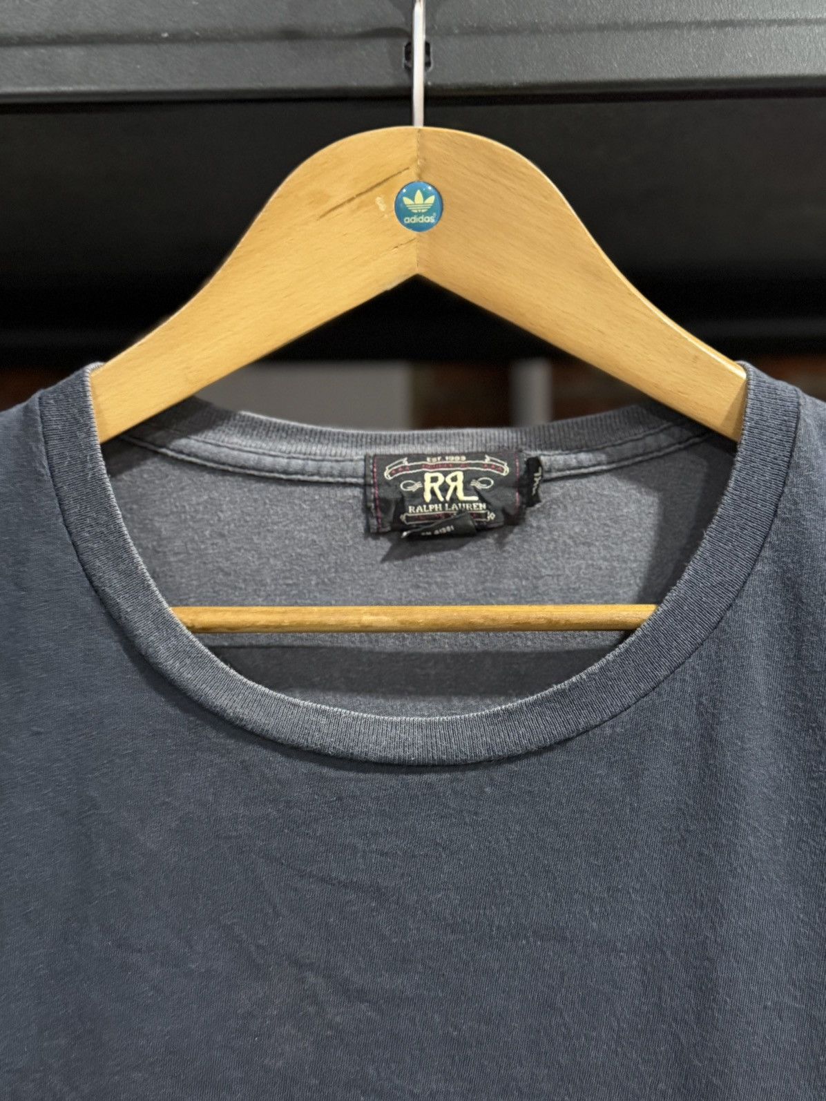 Polo Ralph Lauren × RRL Ralph Lauren × Vintage Thrashed Vintage Double RL Ralph Lauren Sun Faded RRL Tee Size US XXL / EU 58 / 5 - 4 Thumbnail