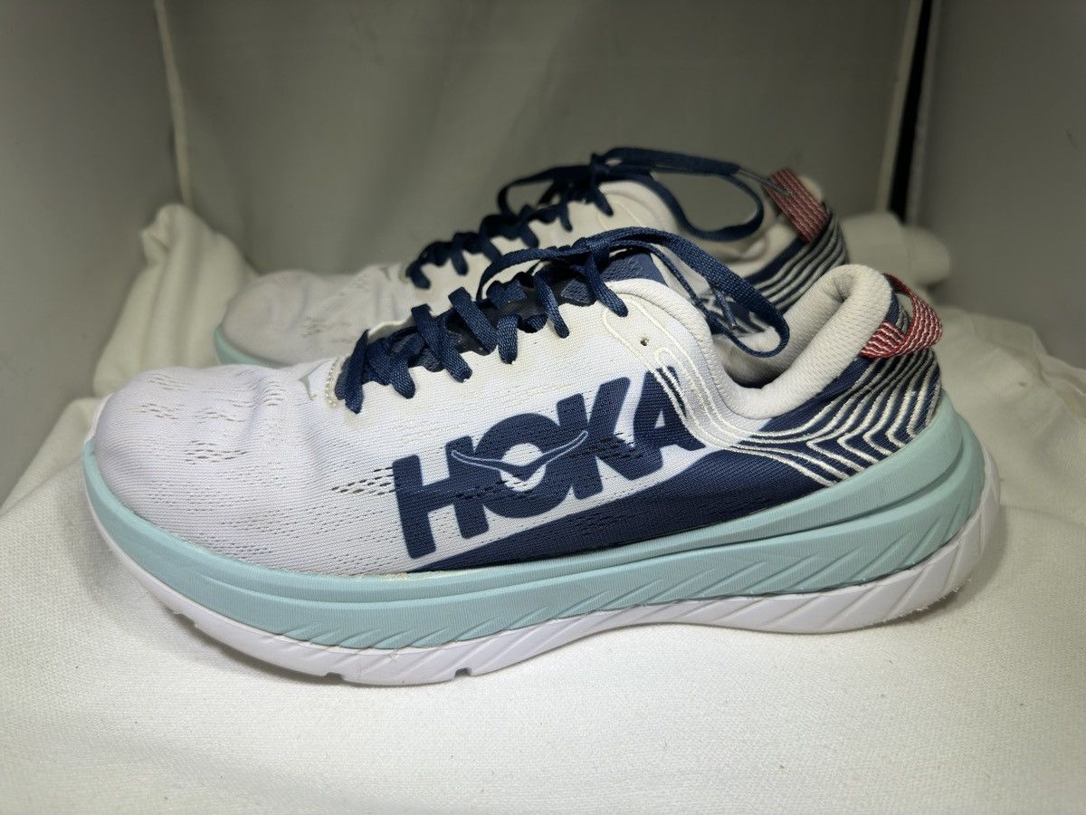 Reyn Spooner PreOwned Hoka Men’s 9 Carbon X White Running Shoes Sneakers Size US 9 / EU 42 - 1 Thumbnail