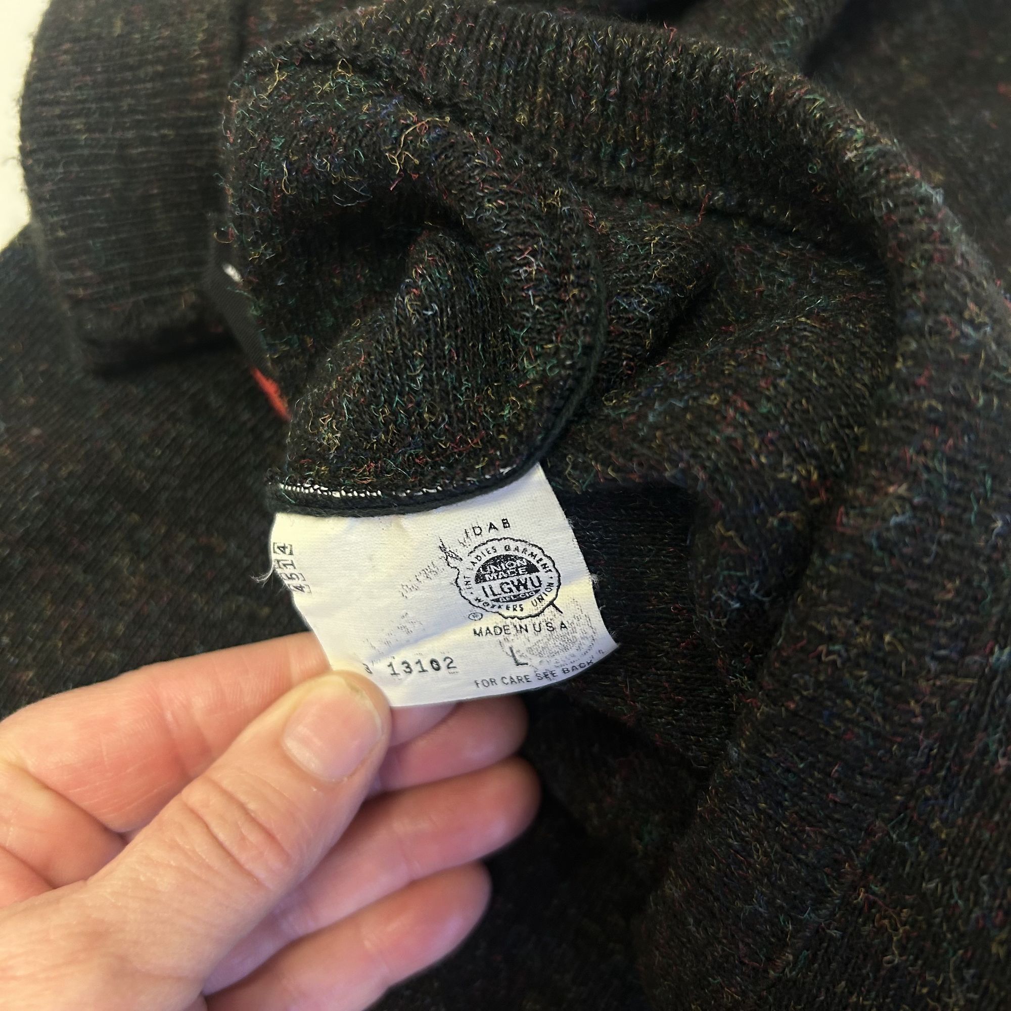 Other Vtg Robert Bruce Multi Color ATOMIC FLECK Rockabilly Sweater Size US L / EU 52-54 / 3 - 3 Thumbnail