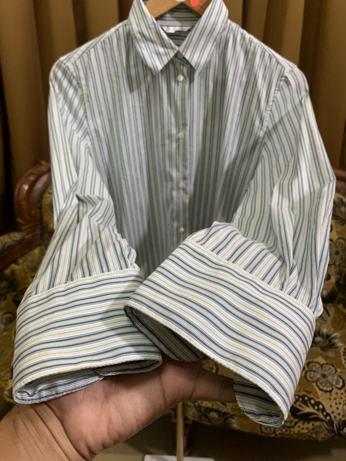 Loro Piana LORO PIANA STRIPES BUTTON SHIRT Size M / US 6-8 / IT 42-44 - 3 Thumbnail