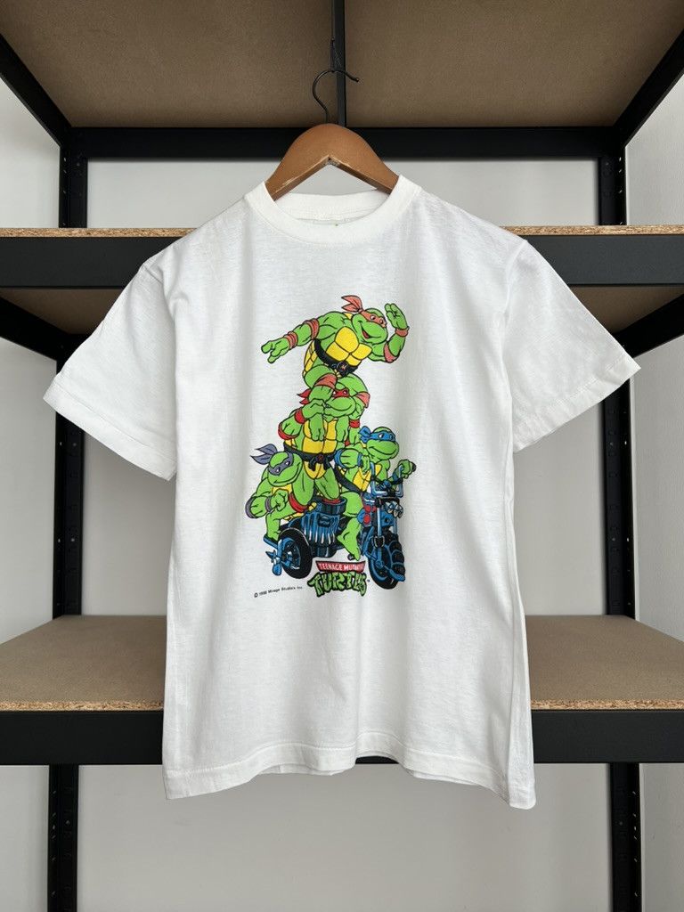 Cartoon Network Vintage 1992 Teenage Mutant Ninja Turtles Hero Cartoon Tee Size US S / EU 44-46 / 1 - 1 Thumbnail
