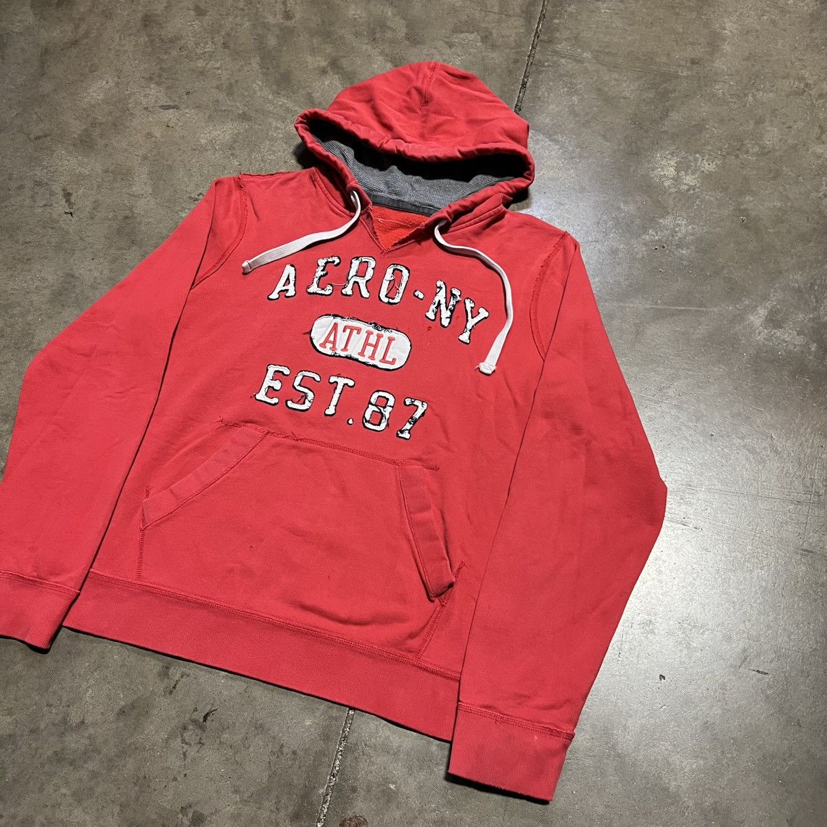 Aeropostale Vintage Aeropostale Aero NY 87 Hoodie Sweatshirt Surf Skater Size US XL / EU 56 / 4 - 3 Thumbnail