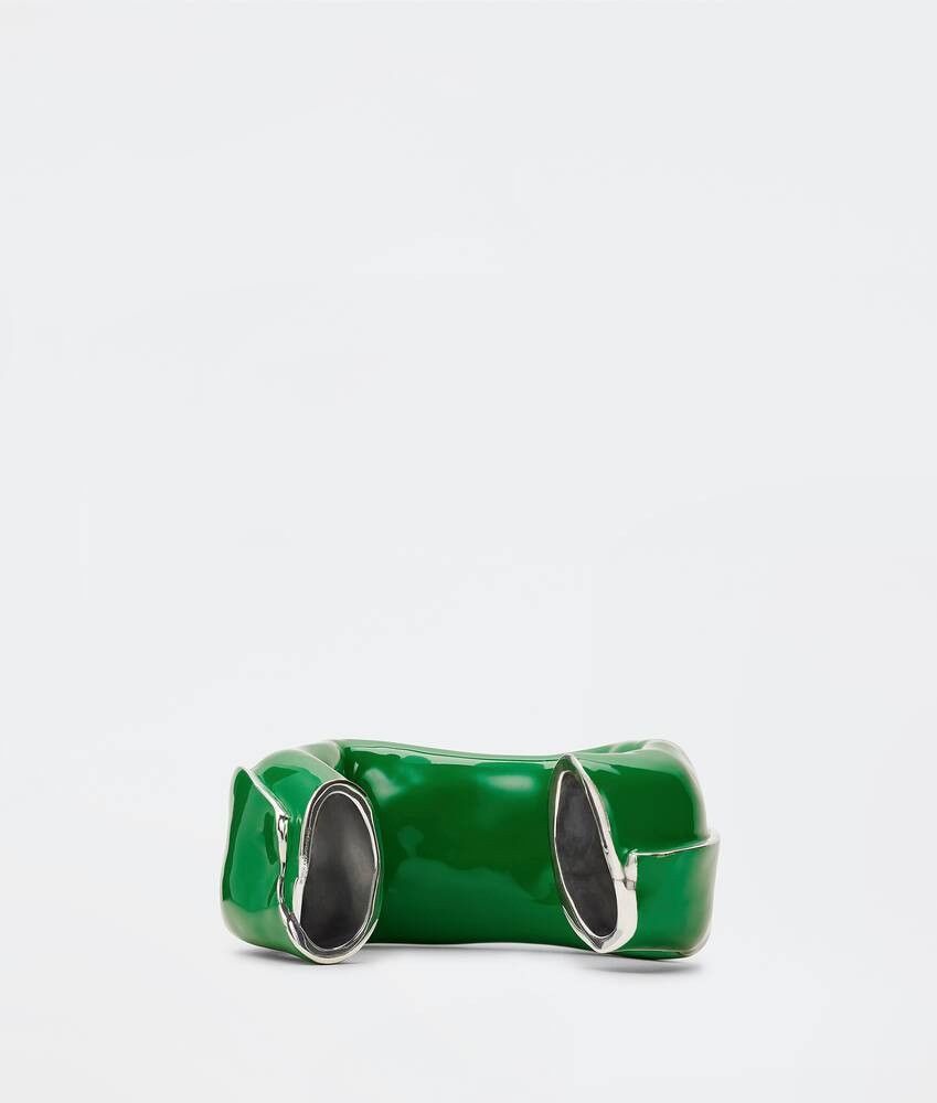 Bottega Veneta o1n1vont0425 Size: OS / Fold Ring in Grass Size ONE SIZE - 3 Thumbnail