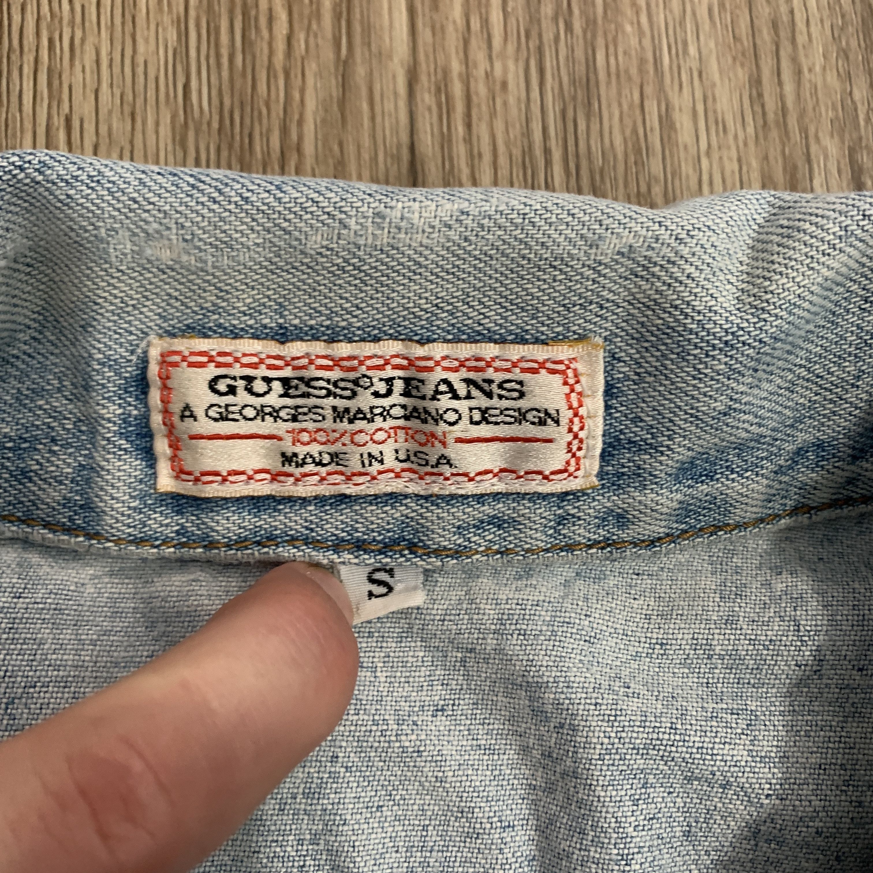 Georges Marciano GUESS 80s GEORGES MARCIANO Denim Jacket Size US S / EU 44-46 / 1 - 3 Thumbnail