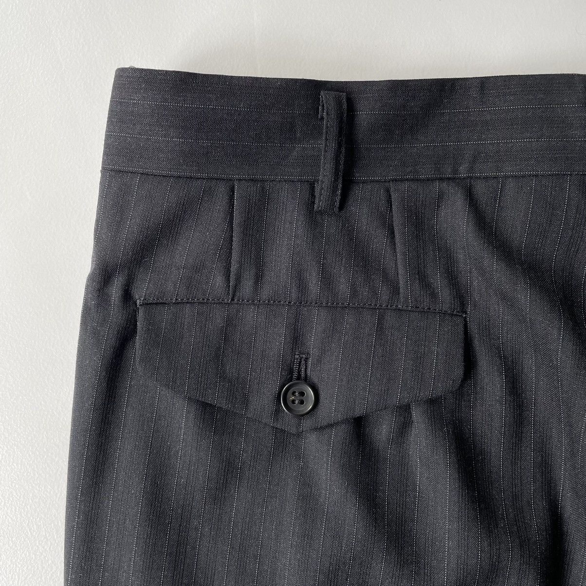 Comme des Garcons A/W 11 Black/Grey Pinstripe Wool Trousers Size US 34 / EU 50 - 13 Thumbnail