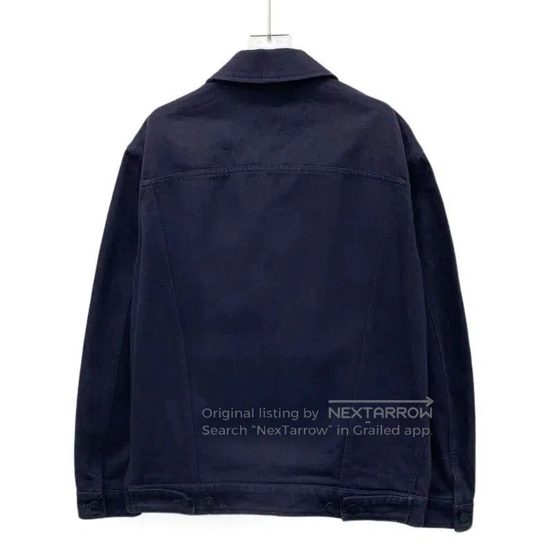 Fendi Fendi Men's Navy Denim Logo Long Sleeve Jacket . Size US M / EU 48-50 / 2 - 2 Thumbnail
