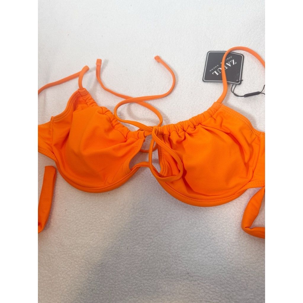 ZAFUL NWT Zaful Orange Bikini Set Size L 8–10 Size L / US 10 / IT 46 - 3 Thumbnail