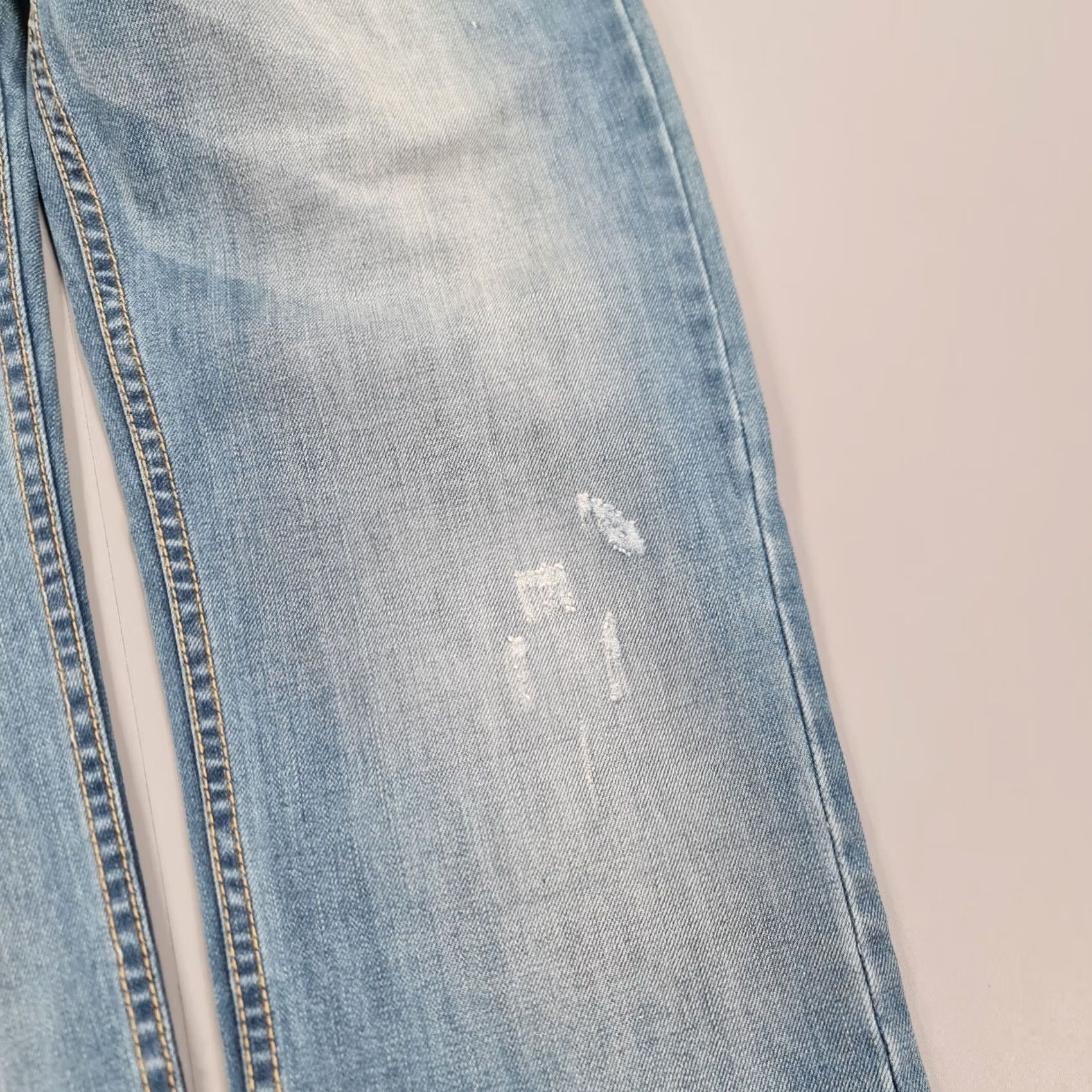 Takeshy Kurosawa Takeshy Kurosawa Jeans Blue W31 L30 Straight Hip Hop Distressed Denim Jeans Mens Regular Size US 31 - 5 Thumbnail