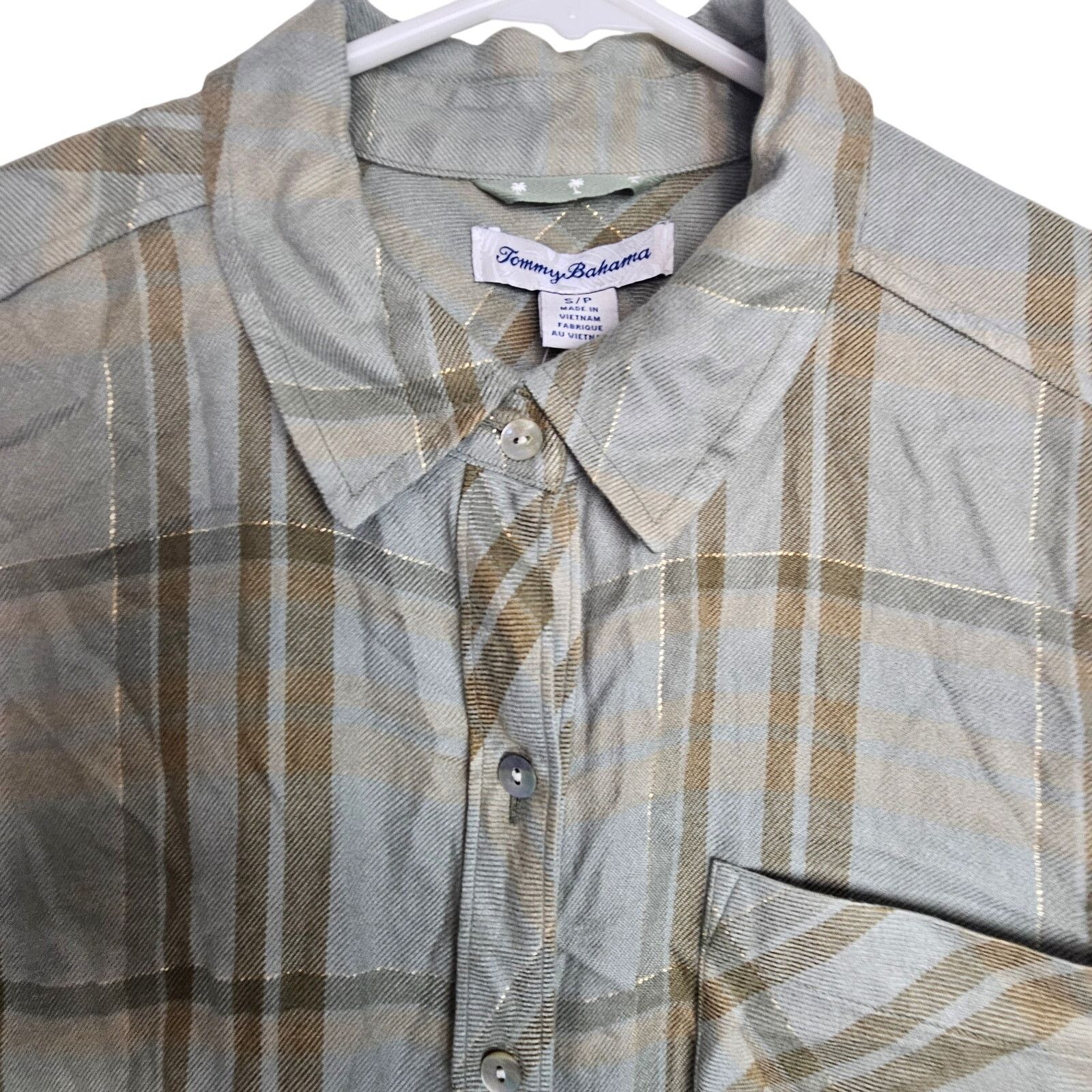 Tommy Bahama Tommy Bahama Seabed Sands Flannel Shirt Coastal Grandma Size S / US 4 / IT 40 - 2 Thumbnail