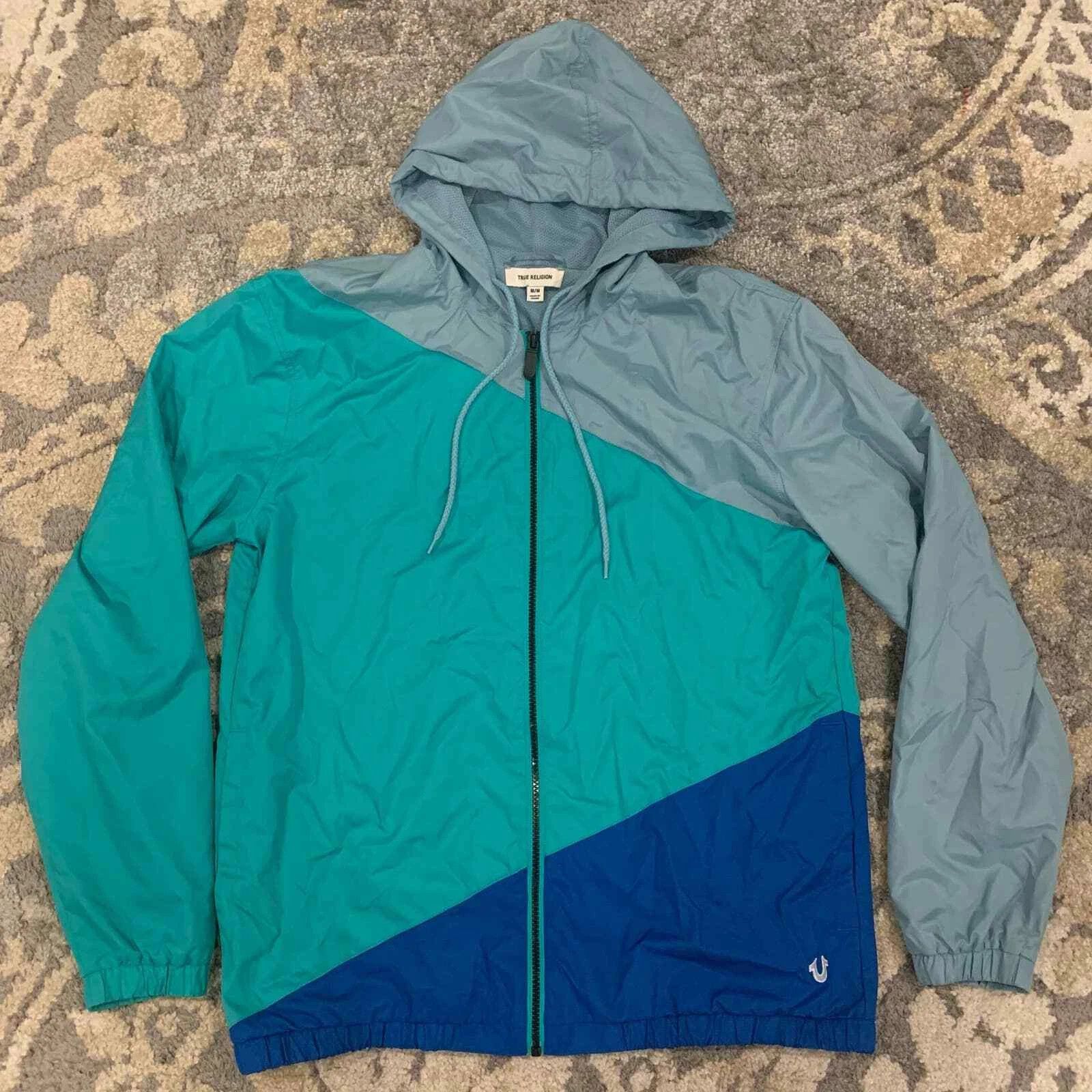 True Religion True Religion Color‑Block Windbreaker Jacket Men Size Medium Size US M / EU 48-50 / 2 - 1 Thumbnail