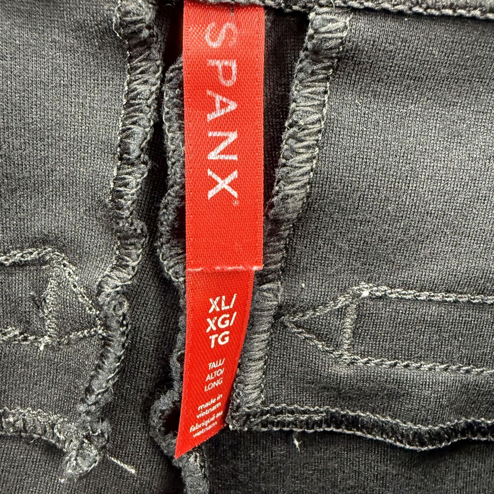 Spanx Spanx Pants Womens XL Tall Black Ponte Ankle Slim Pull On Stretch Workwear Size 40" / US 18 - 3 Thumbnail