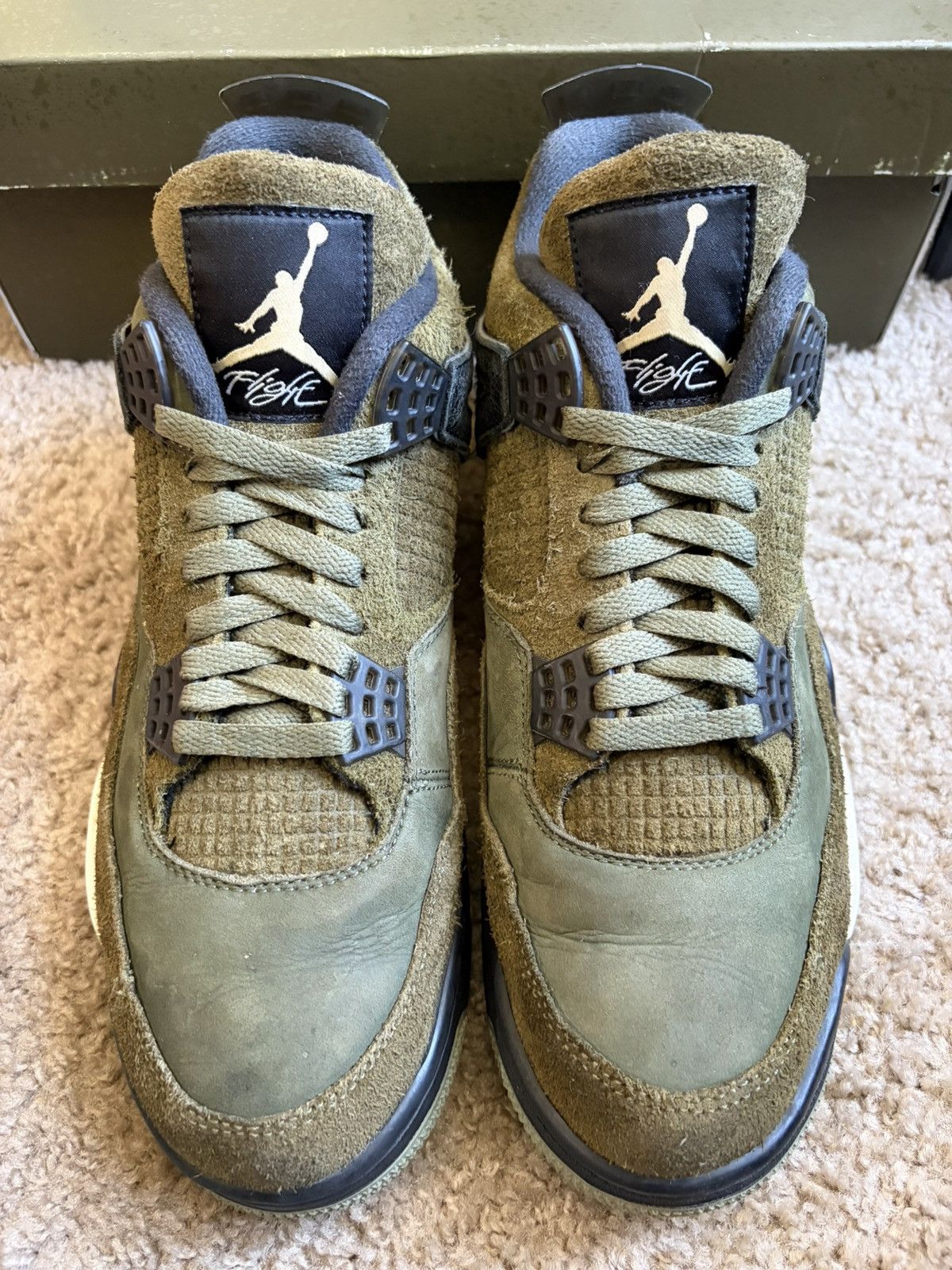 Jordan Brand Size 9.5 - Jordan 4 Retro SE Medium Olive (FB9927-200) Size US 9.5 / EU 42-43 - 3 Thumbnail