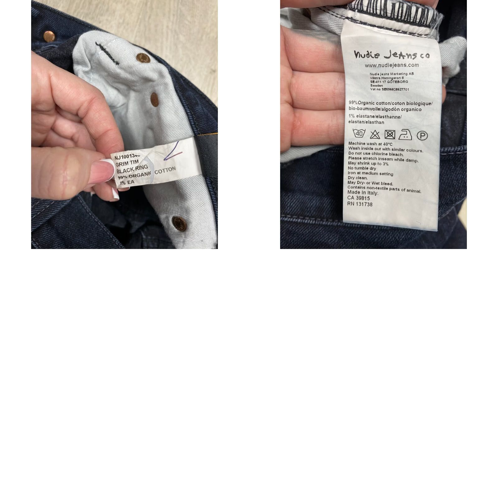 Nudie Jeans Nudie Jeans Grim Tim Denim Jeans Slim Mens Size 34 Blue Cotton 34 Inseam 32 Vintage No Pattern Solid Straight Shirt/Jeans Mens 34 Size US 34 / EU 50 - 8 Thumbnail