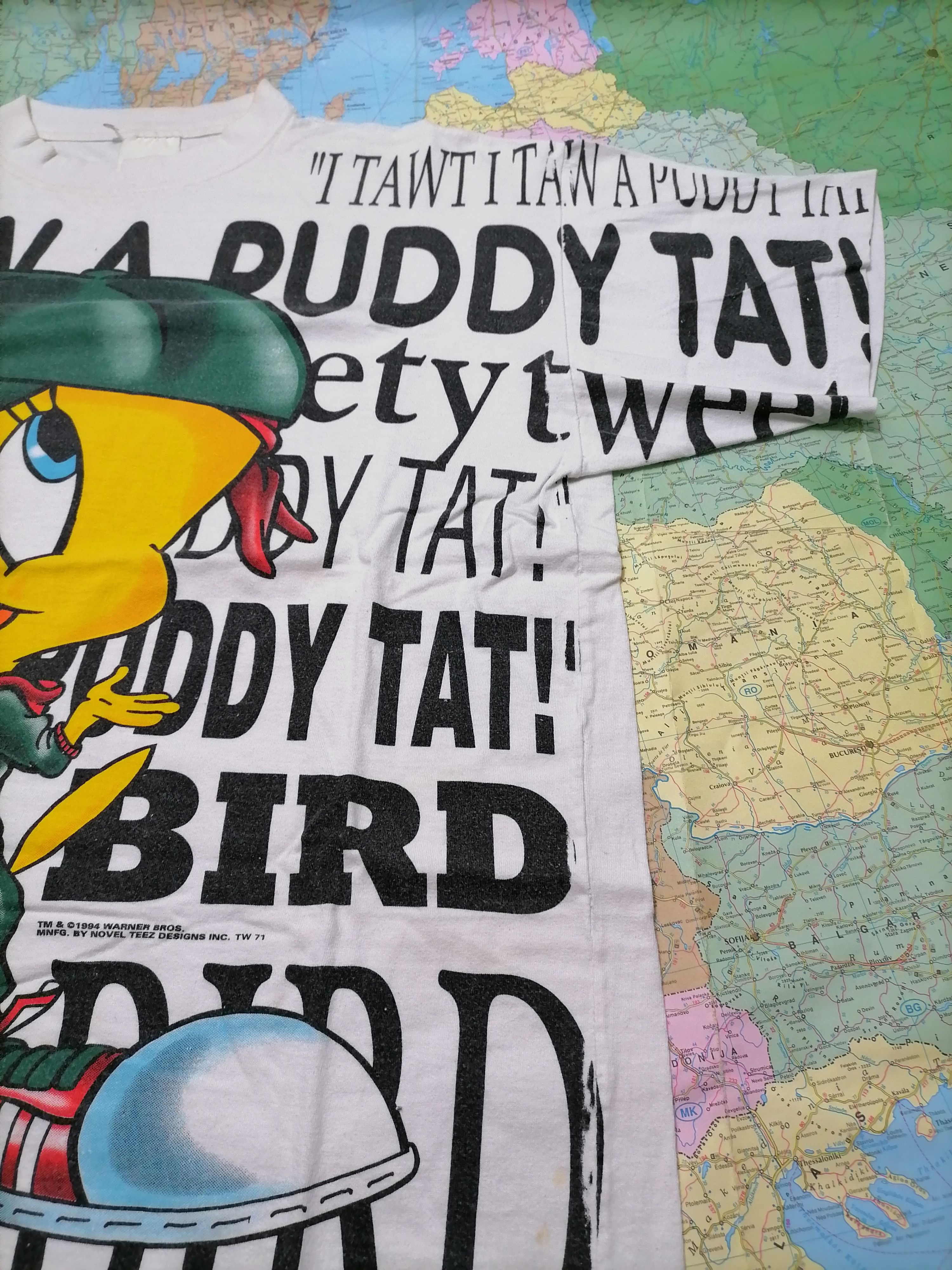 Warner Bros Vintage Tee Tweety Bird Army , size XL Size US XL / EU 56 / 4 - 3 Thumbnail