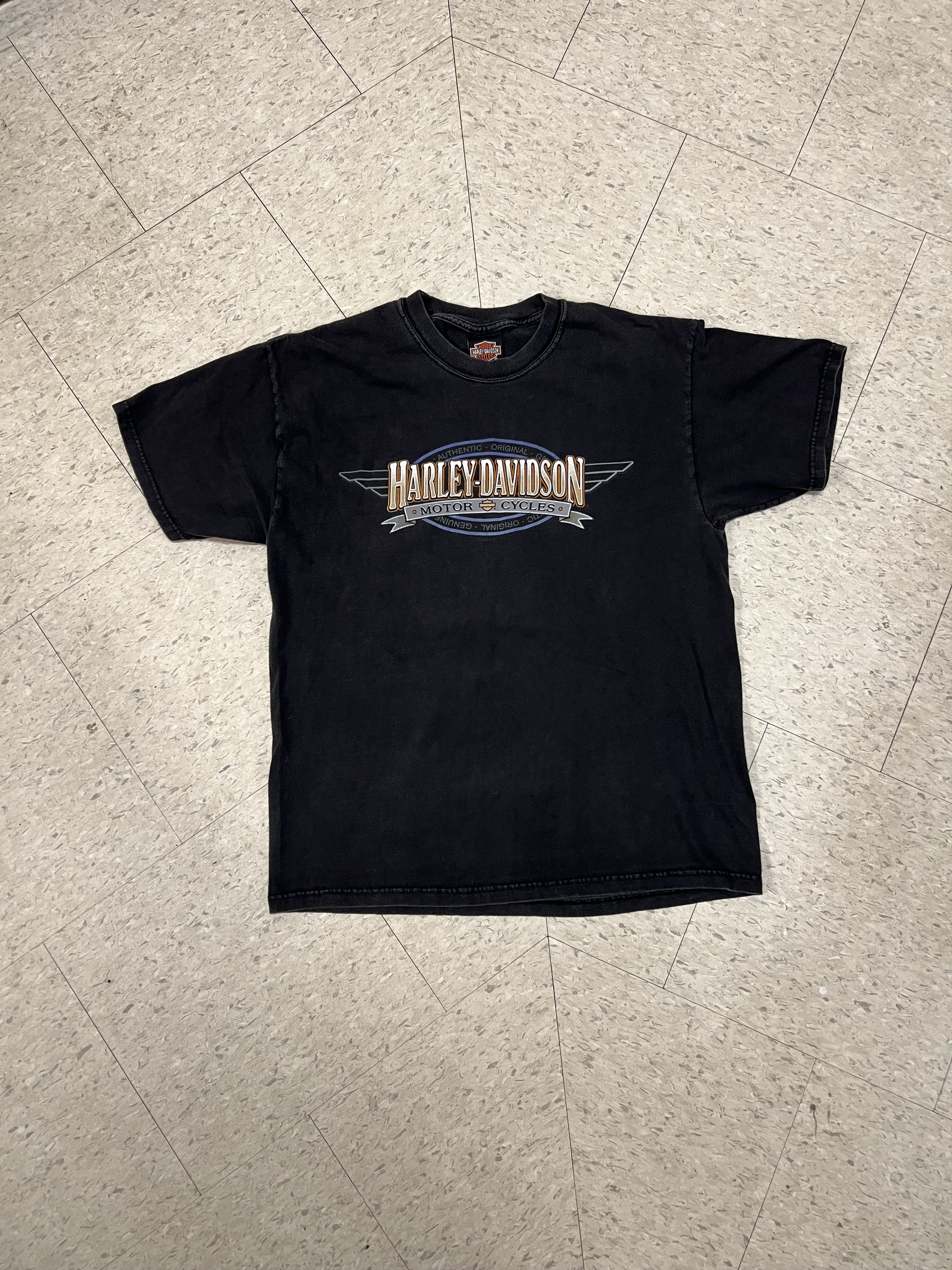 Harley Davidson × Vintage Harley Davidson Vintage 2000's London T-shirt Size US L / EU 52-54 / 3 - 1 Thumbnail