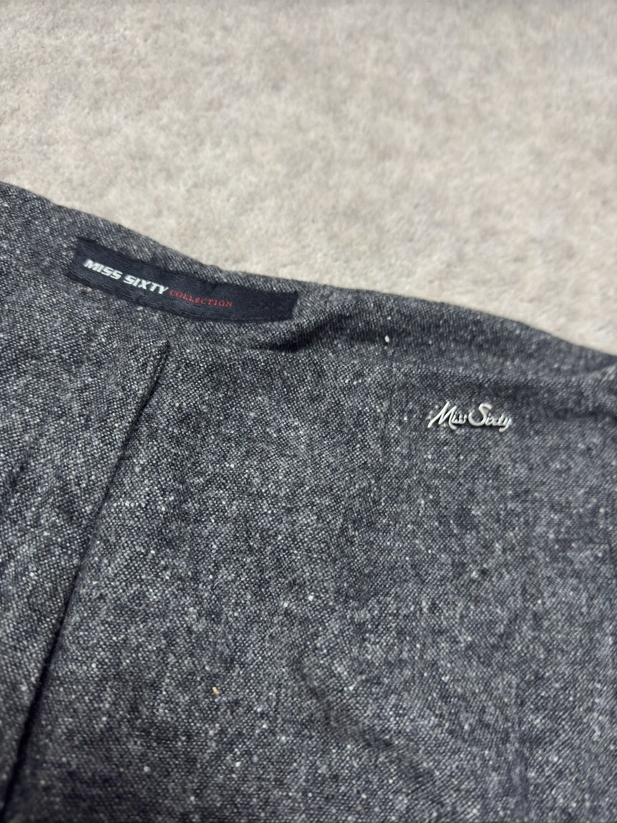 Miss Sixty fabric trousers, elegant, bell-bottoms, suit trousers Size 27" / US 4 / IT 40 - 3 Thumbnail
