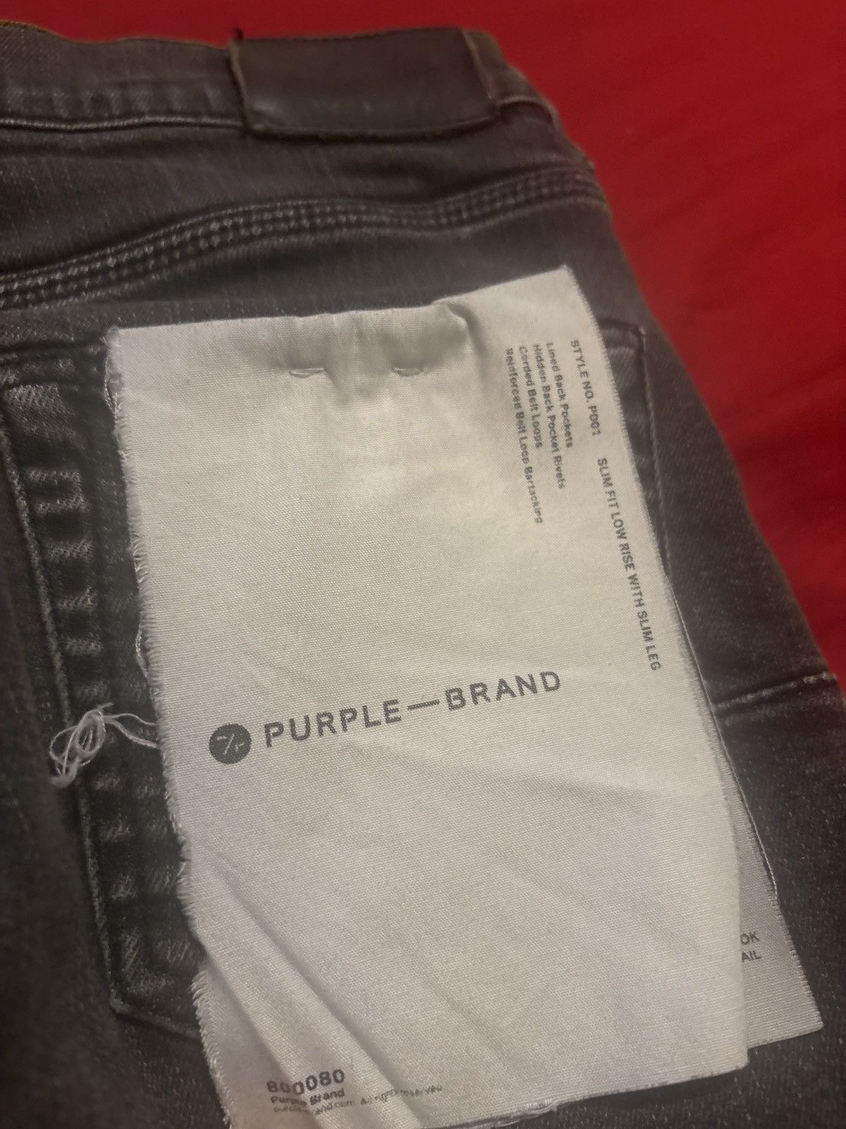 Purple Brand P001 Black Overspray Size US 29 - 8 Thumbnail