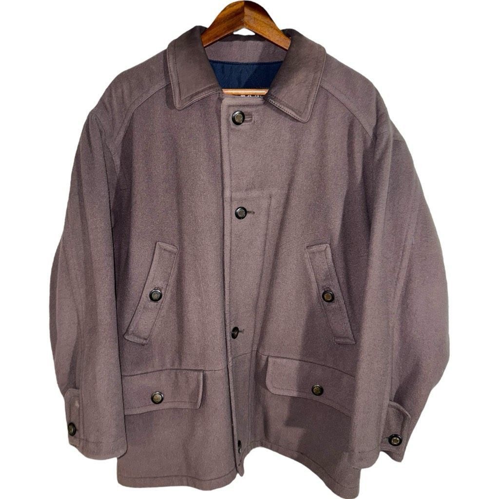 London Fog 80s London Fog Wool & Leather Barn Coat Size M Size US M / EU 48-50 / 2 - 1 Thumbnail
