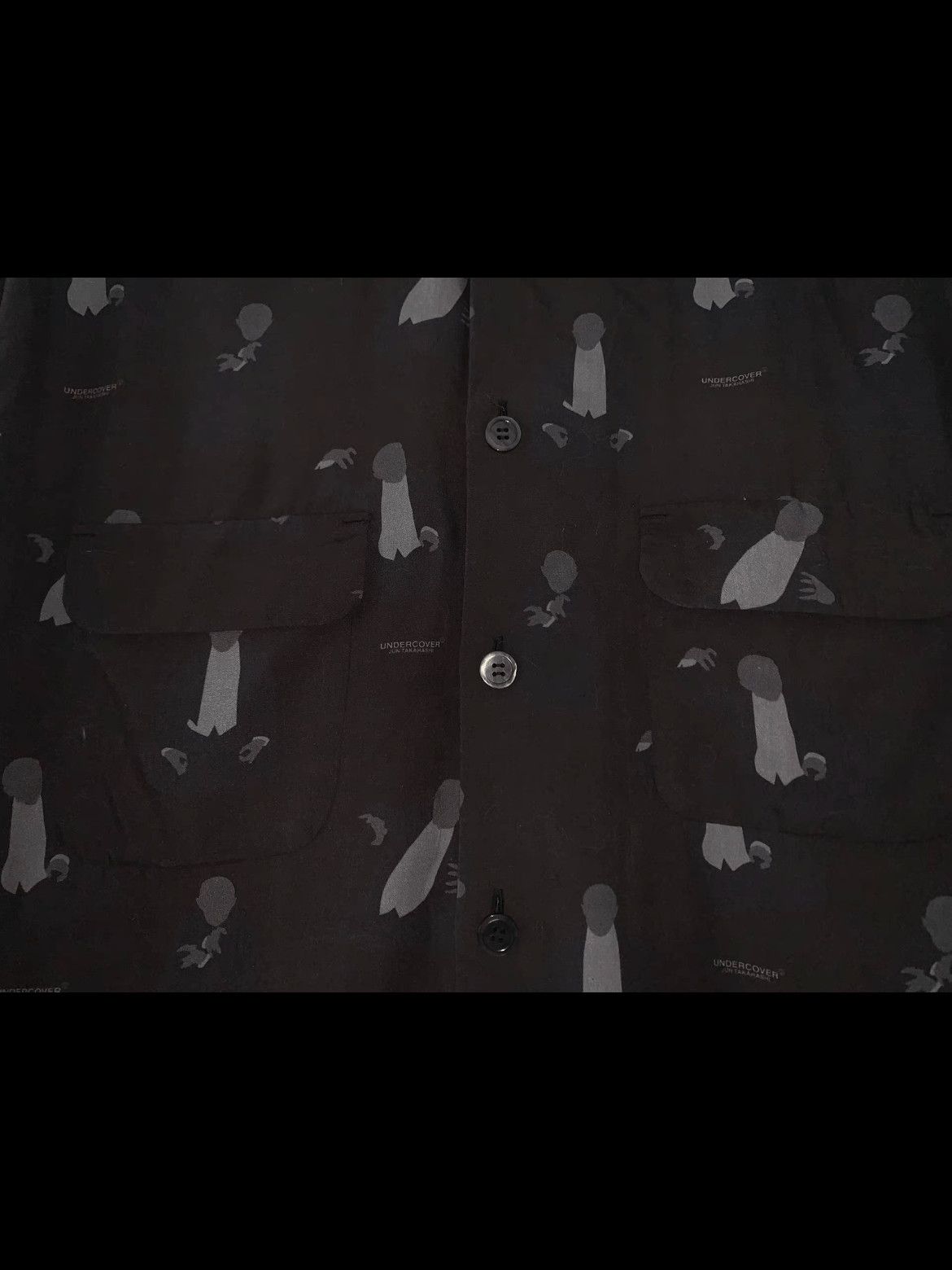 Sz 3 Undercover 20SS Vampire Print Shirt