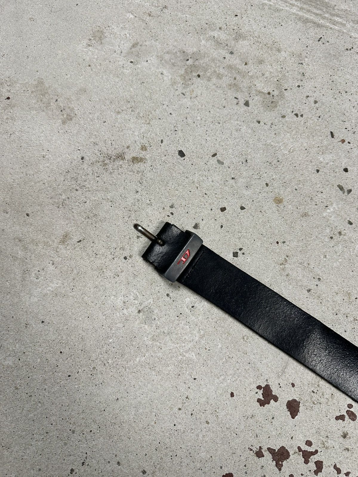 Diesel Vintage Y2K Diesel Black Genuine Leather Belt Small Logo Size 32 - 4 Thumbnail