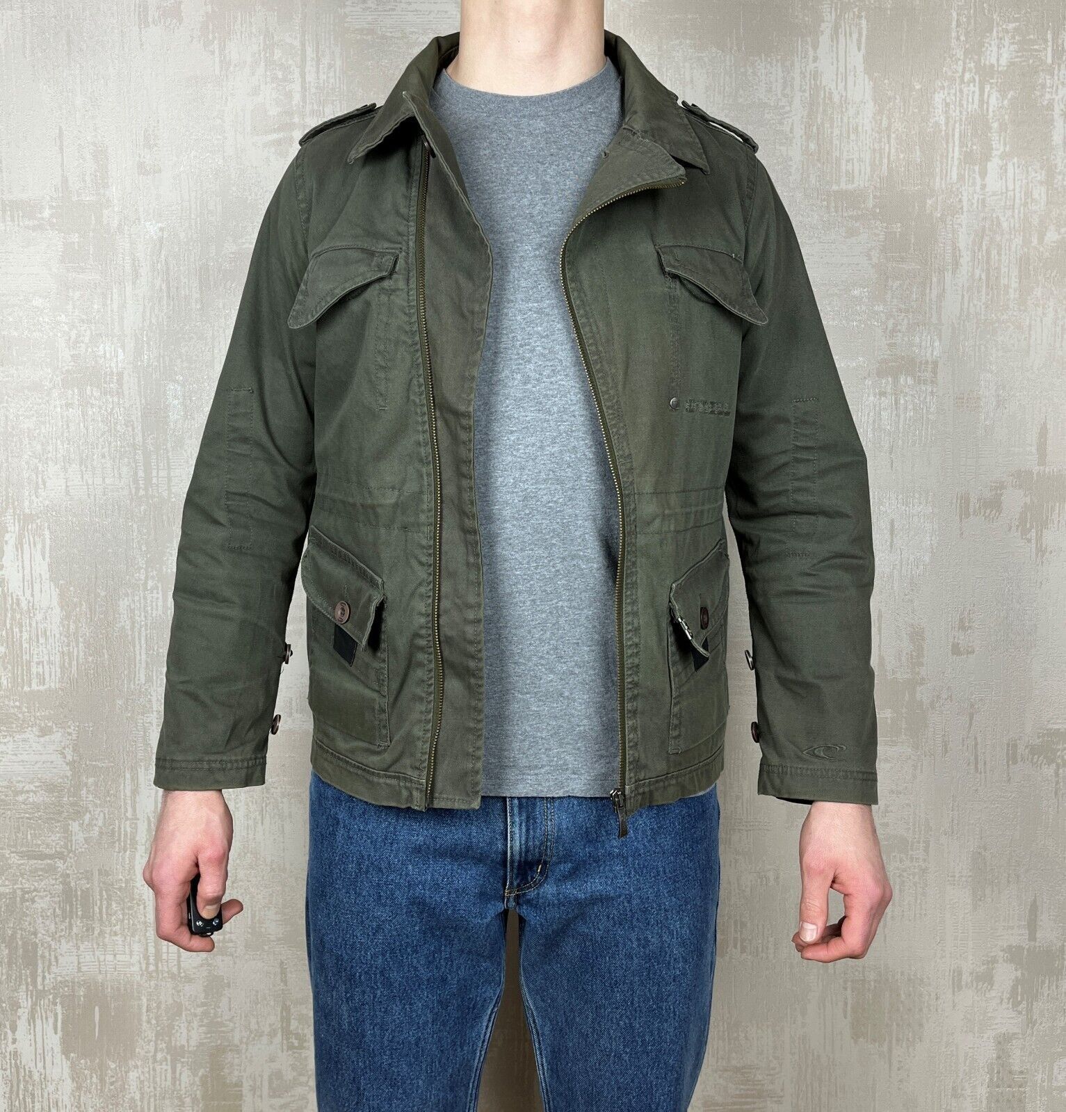 O'Neill RARE! O'Neill Vintage Asymmetric Zip Military Style Jacket Size US S / EU 44-46 / 1 - 3 Thumbnail
