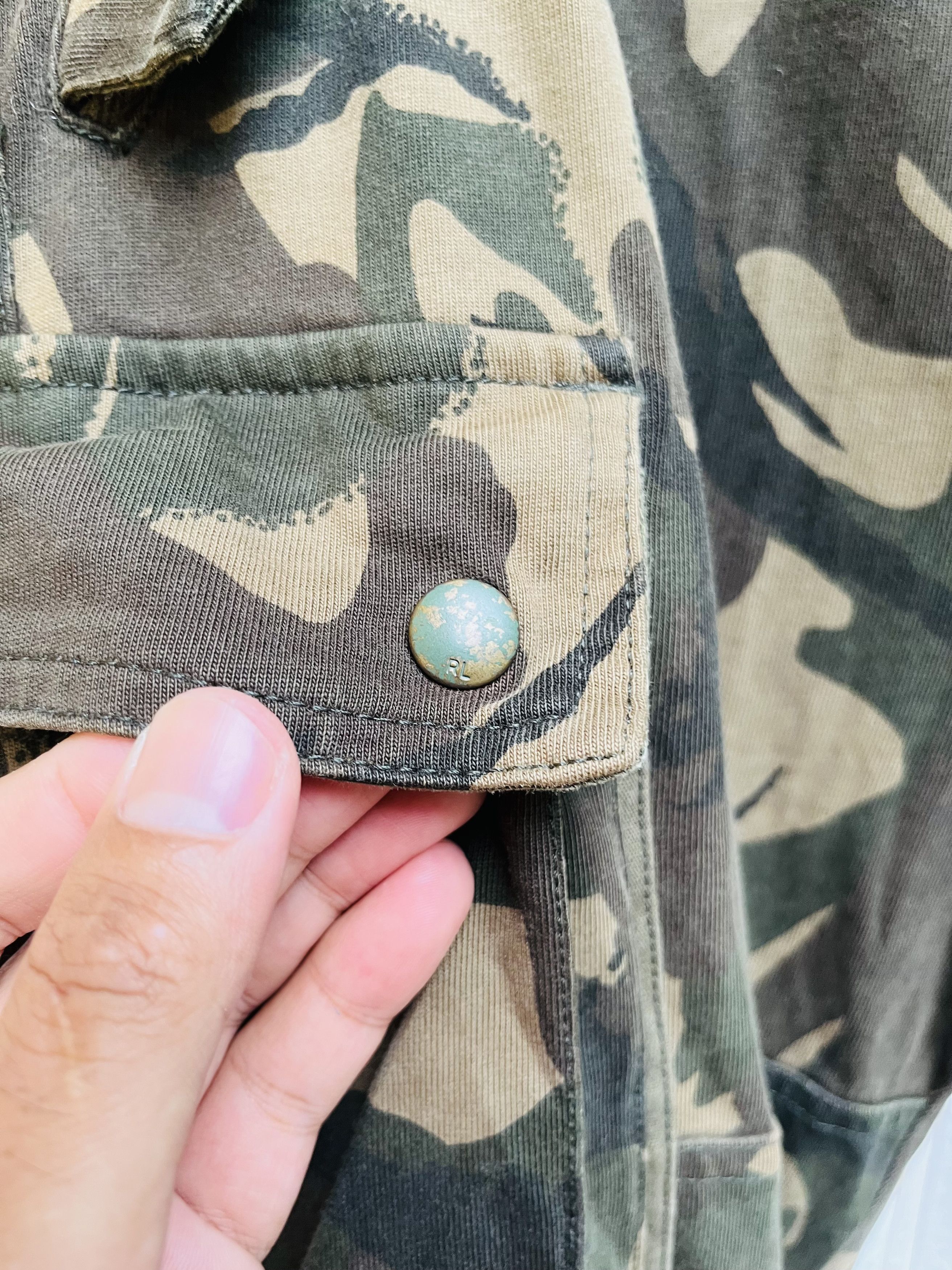 Japanese Brand × Polo Ralph Lauren Vintage Polo Ralph Lauren Camouflage Japan Designer Fashion Size US 36 / EU 52 - 5 Thumbnail