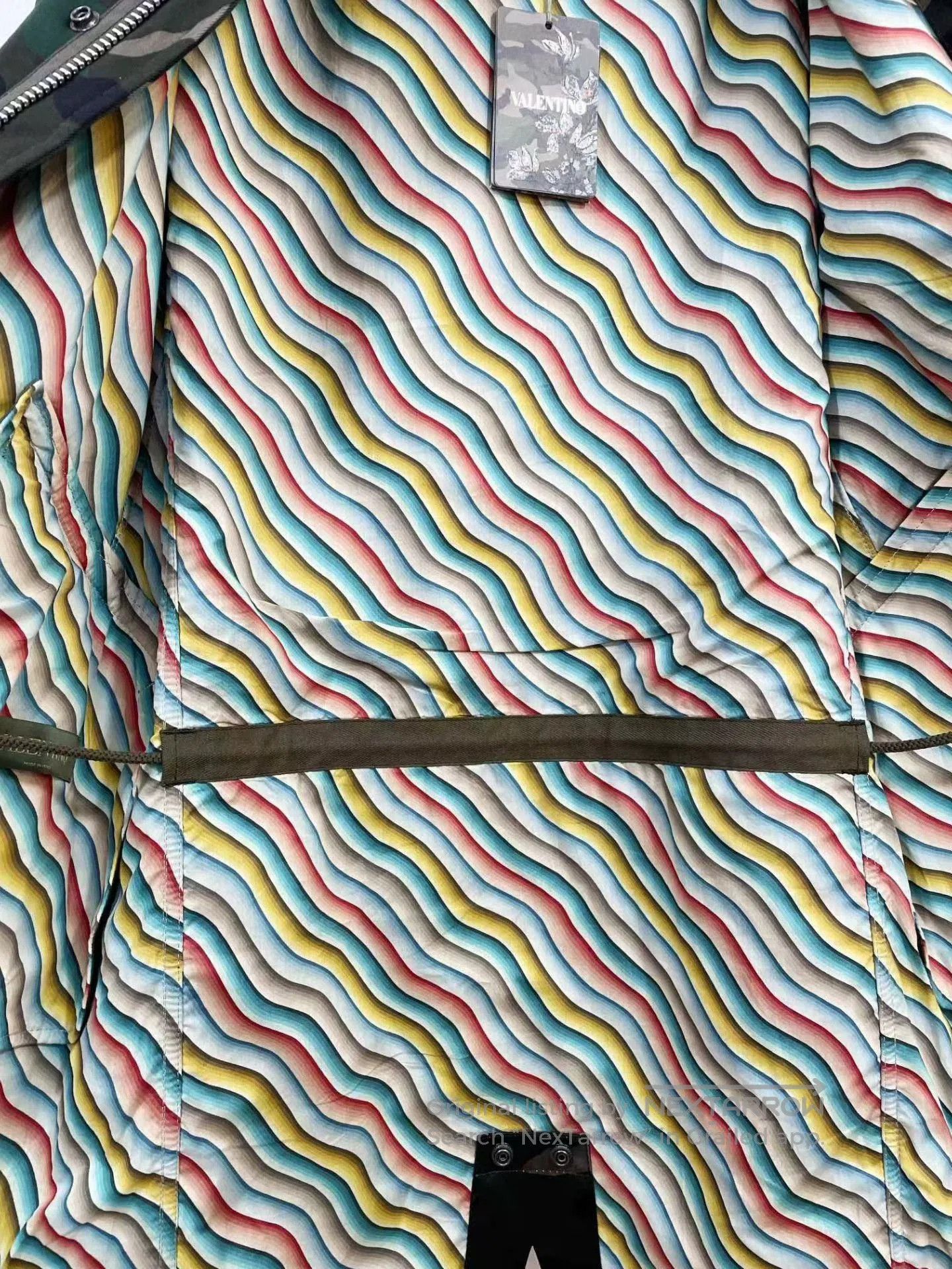 Valentino VALENTINO Mid-Length Camouflage Coat. Size US XL / EU 56 / 4 - 7 Thumbnail
